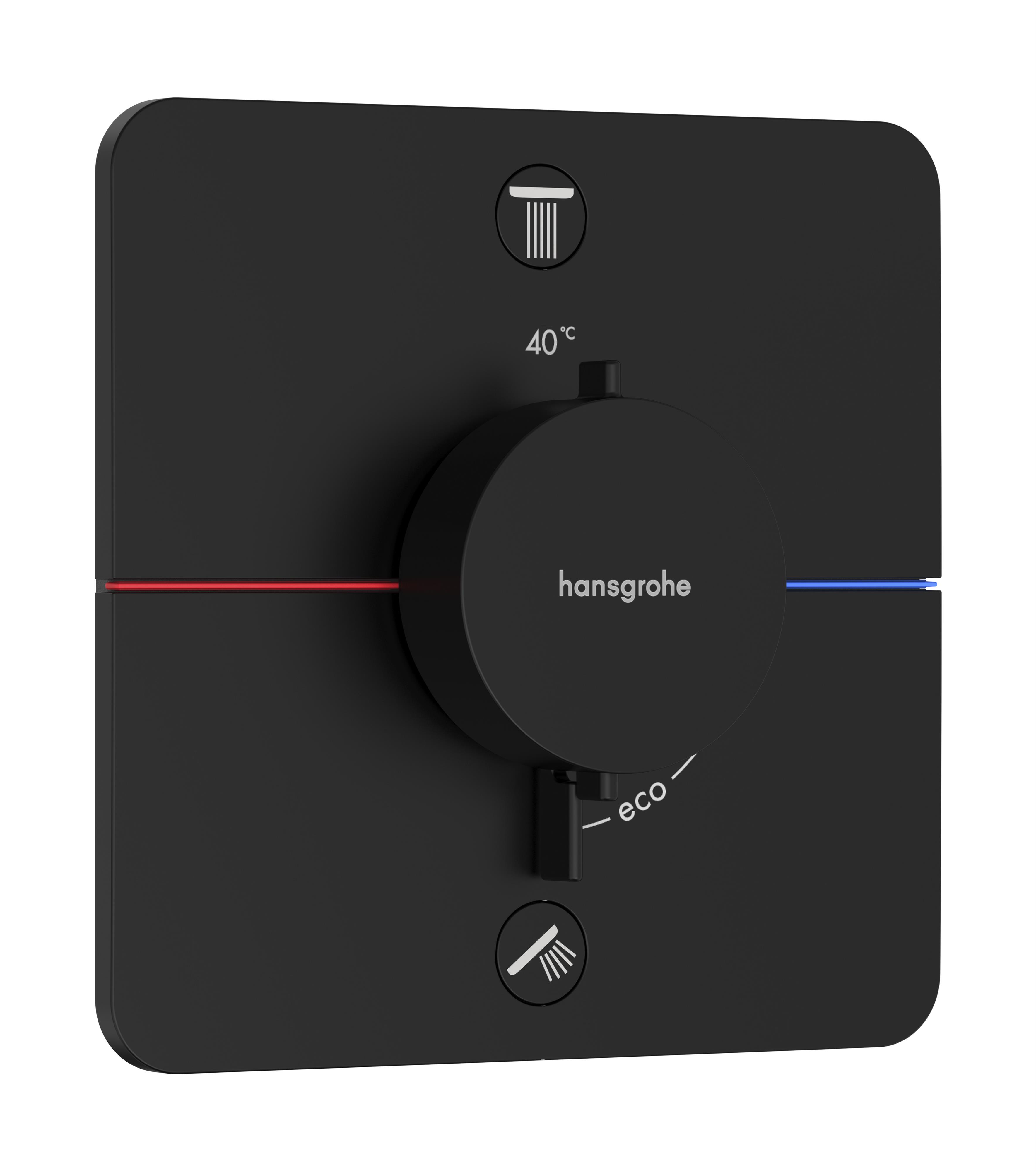 Hansgrohe ShowerSelect Comfort Q Badewannen- und Duscharmatur Unterputz mit Thermostat schwarz 15583670