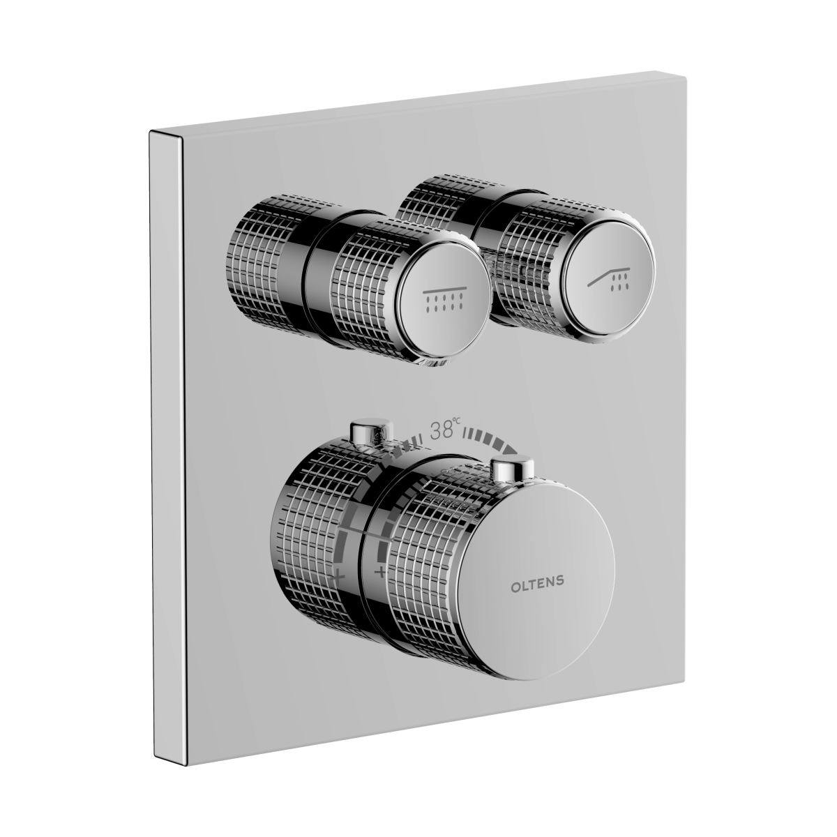Oltens Onega Badewannen- und Duscharmatur Unterputz mit Thermostat chrom 34602100