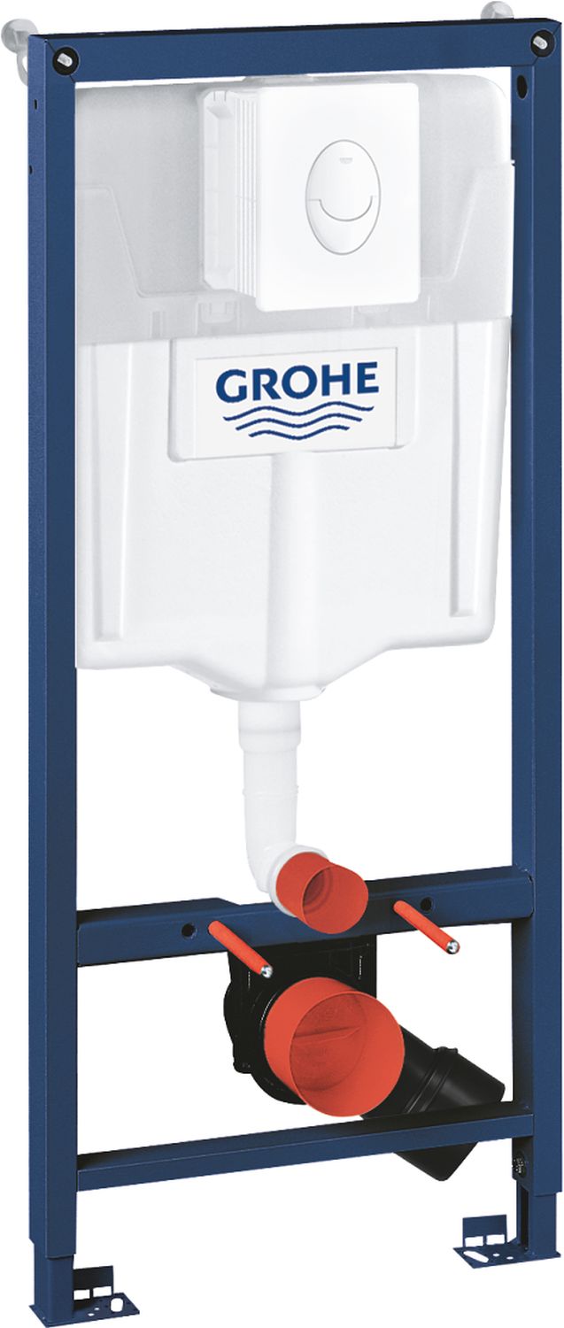 Grohe Rapid SL Verdeckter Rahmen mit Betätigungsplatte in der hängenden Schüssel 38722001