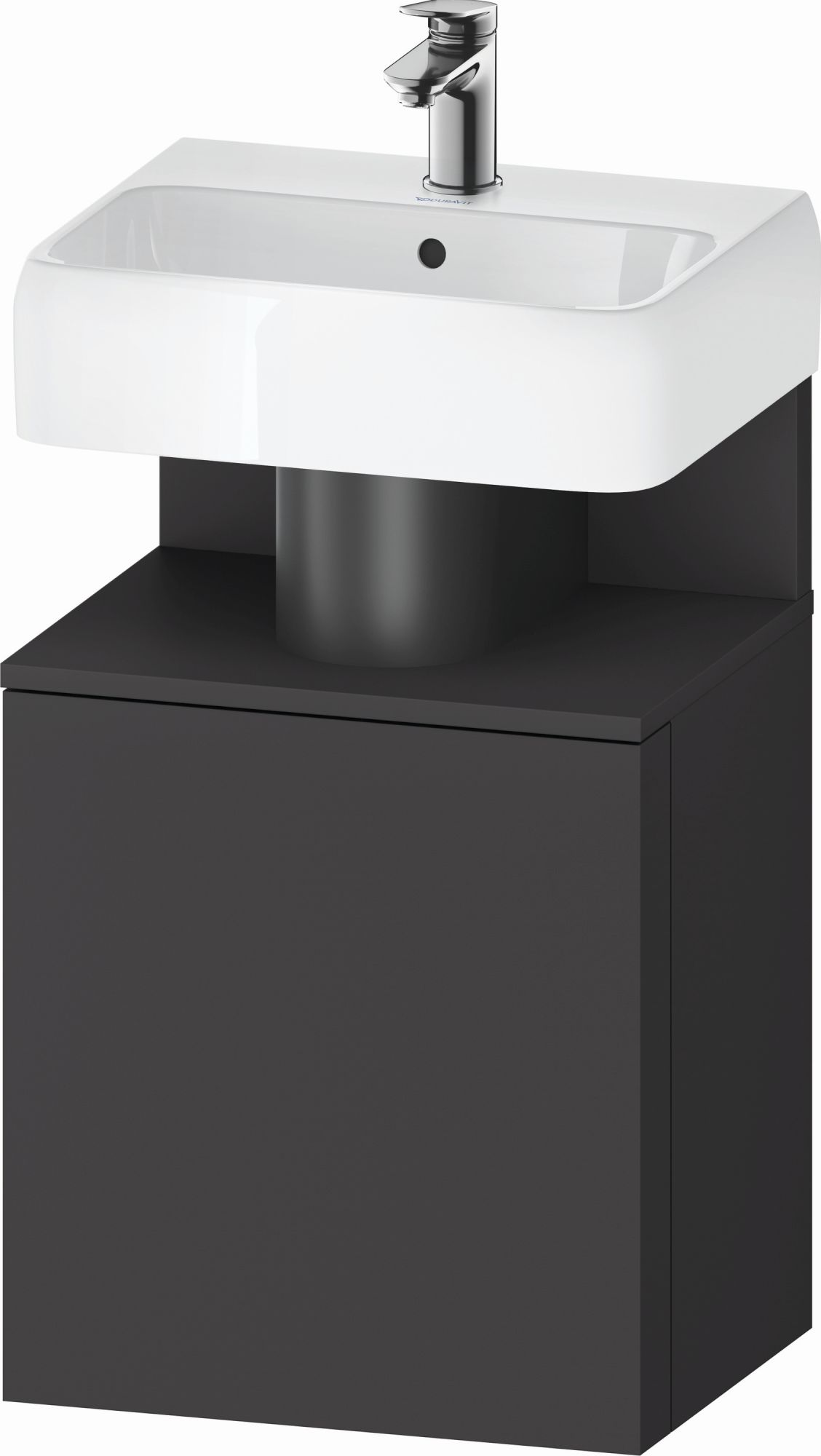 Duravit Qatego Badschrank 44x35x64.5 cm Unterschrank hängend graphit QA4076R49490000
