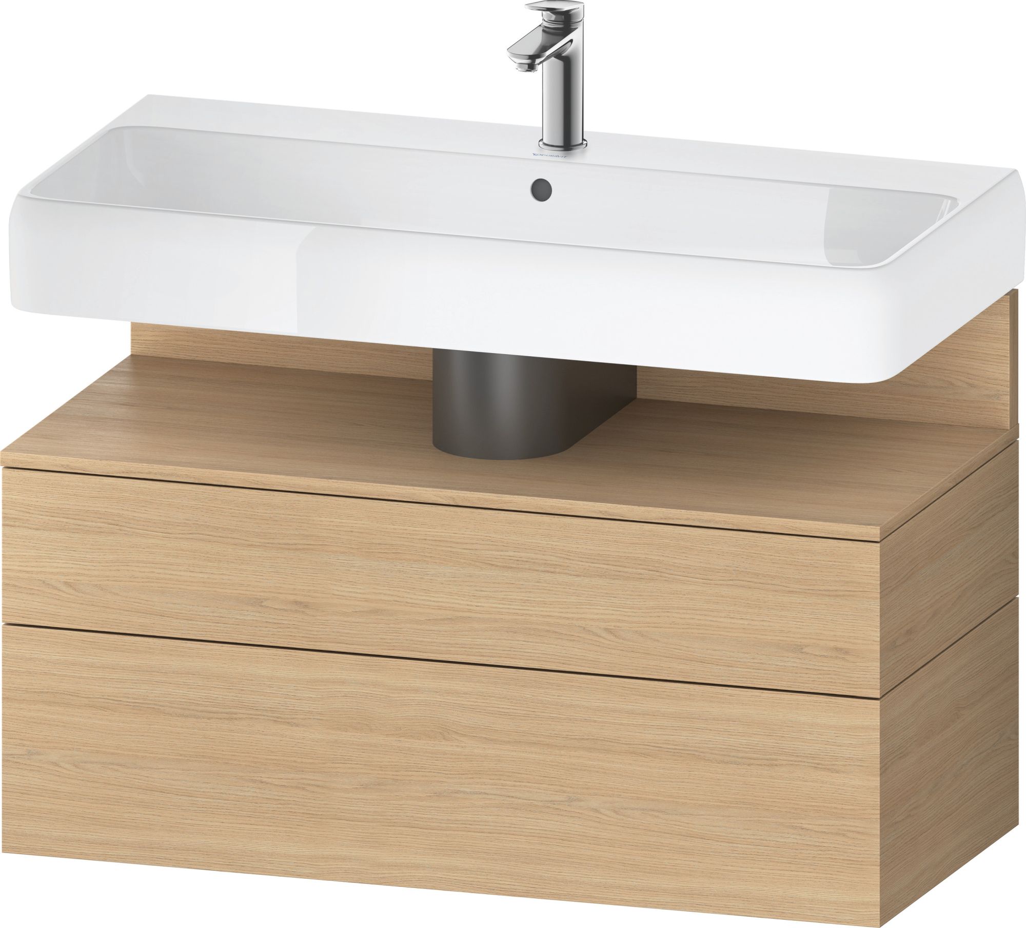 Duravit Qatego Badschrank 99x47x59 cm Unterschrank hängend eiche QA4395030300010