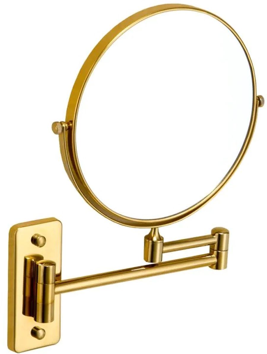Stella Kosmetikspiegel 26x32 cm rund gold 22.01230-G