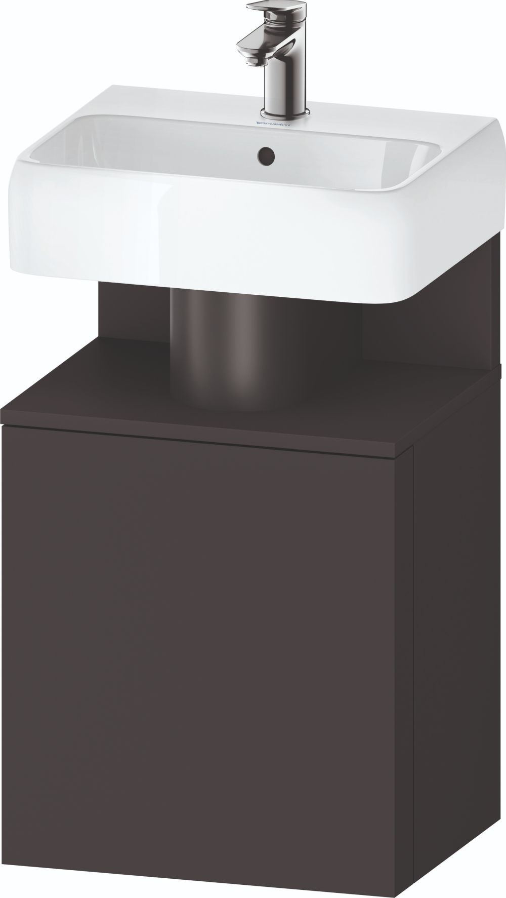 Duravit Qatego Badschrank 44x35x64.5 cm Unterschrank hängend graphit QA4076L49490000
