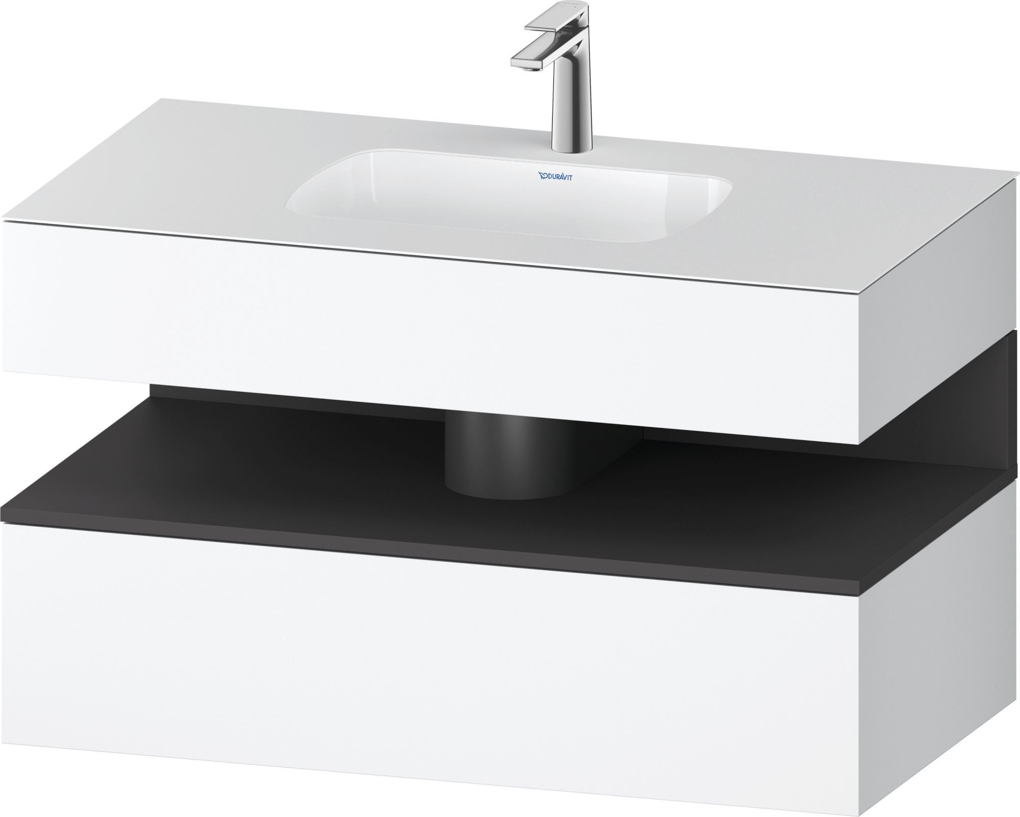 Duravit Qatego Waschtisch mit Unterschrank 100 cm weiß QA4786049180010