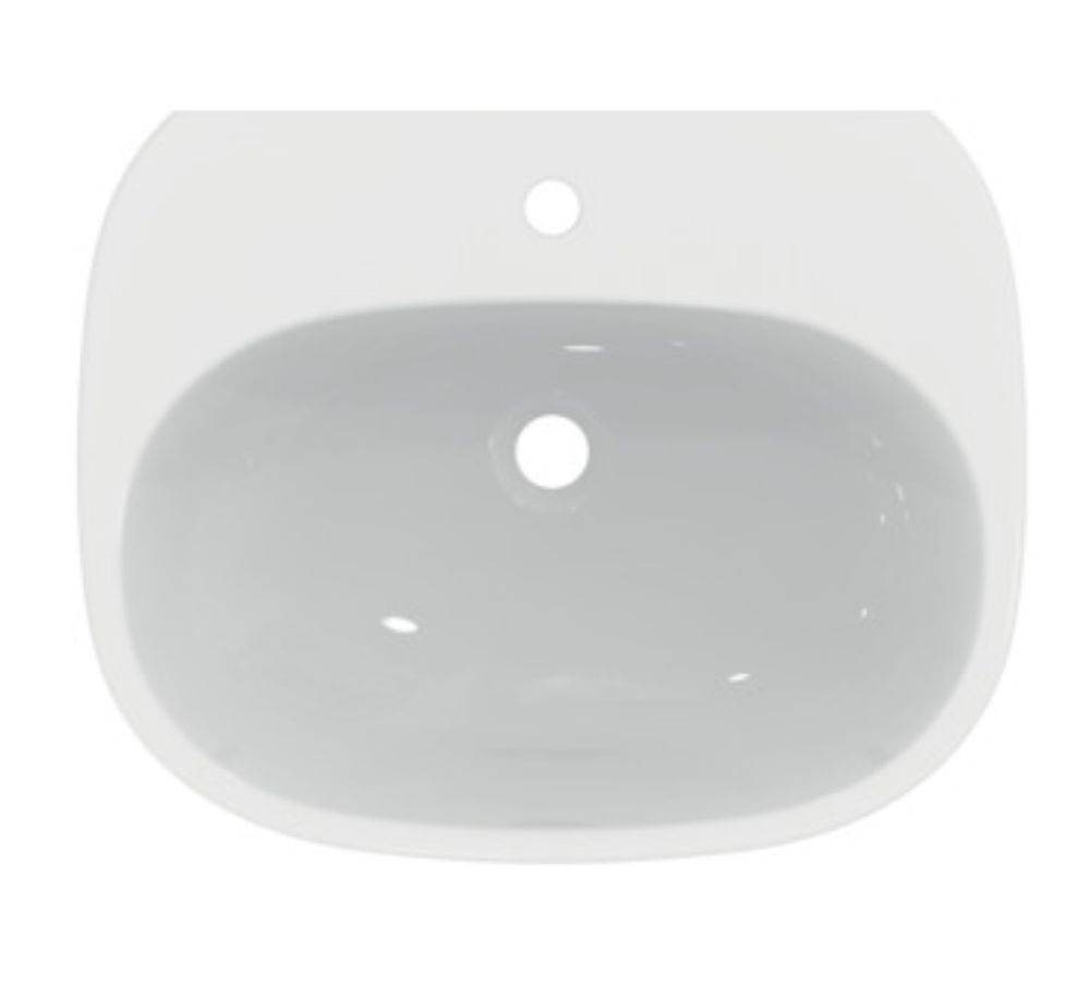 Ideal Standard Tesi Waschbecken 60x47 cm oval Klassisch weiß glanz T352201