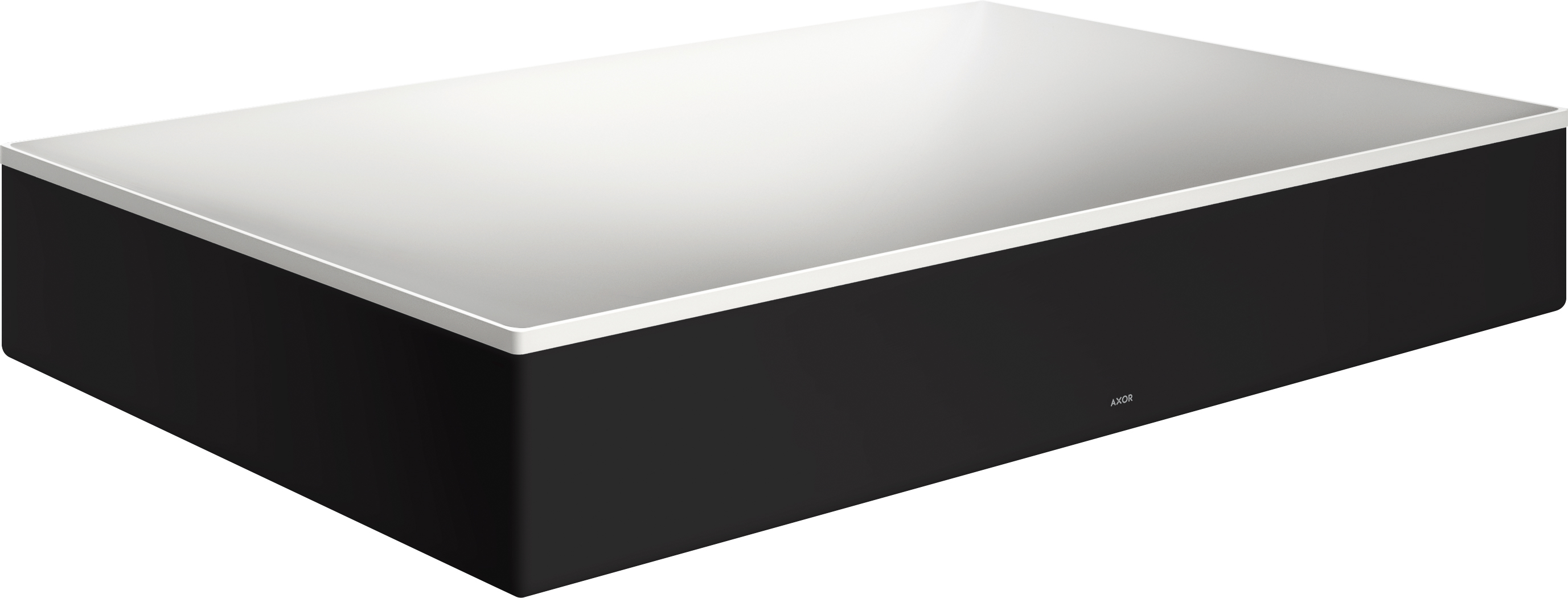 Axor Suite Waschbecken 60x40 cm rechteckig Aufsatzwaschbecken weiß-schwarz matte 42004670