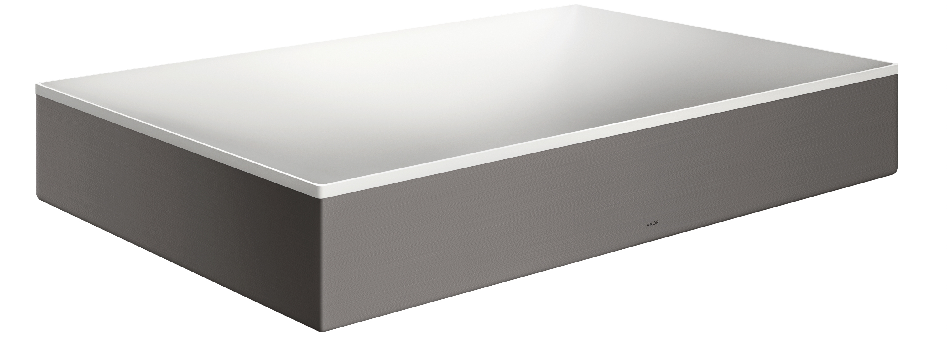 Axor Suite Waschbecken 60x40 cm rechteckig Aufsatzwaschbecken weiß-schwarz matte 42004340