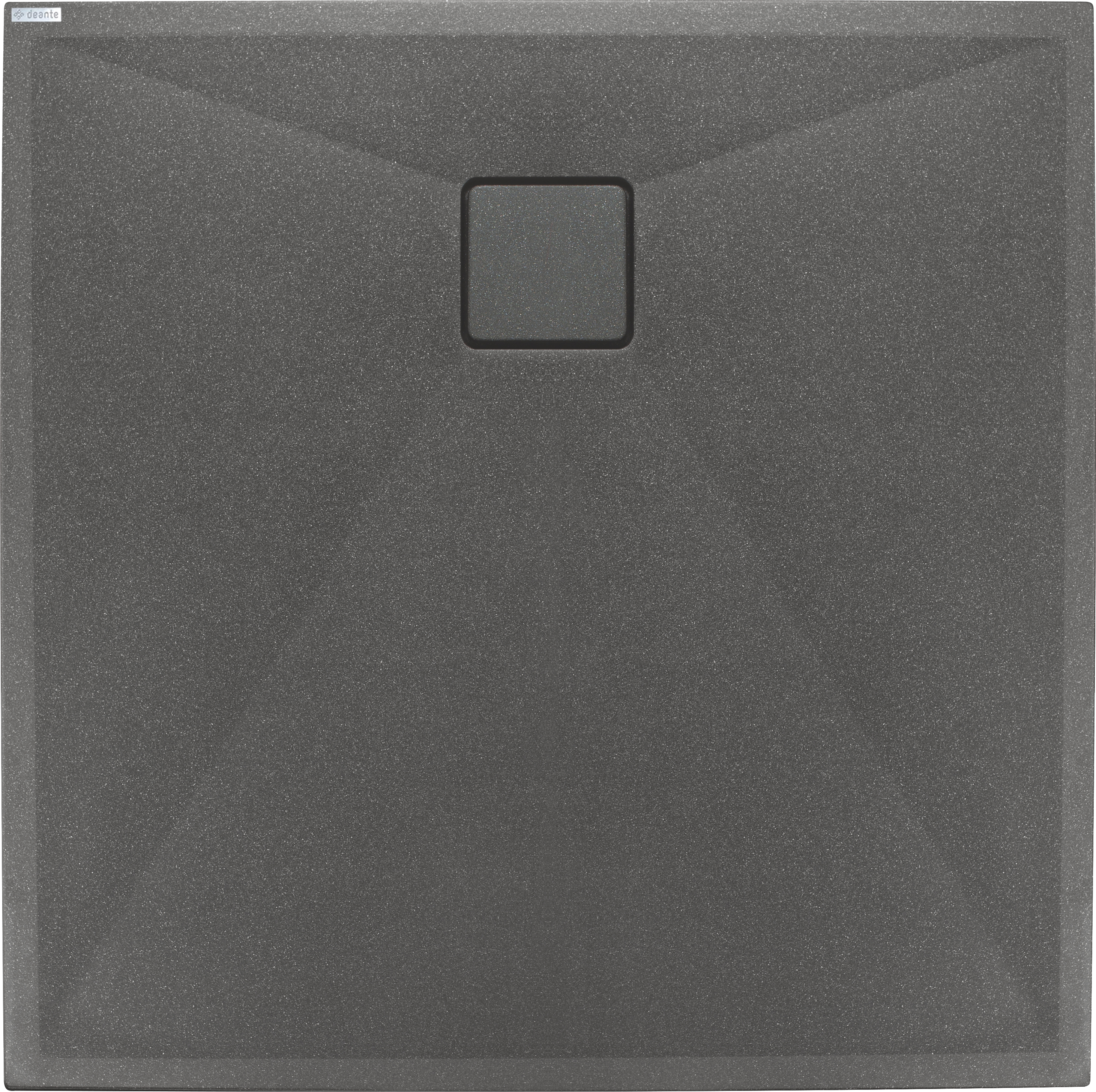 Deante Correo Quadratische Duschwanne 80x80 cm anthrazit KQR_T42B