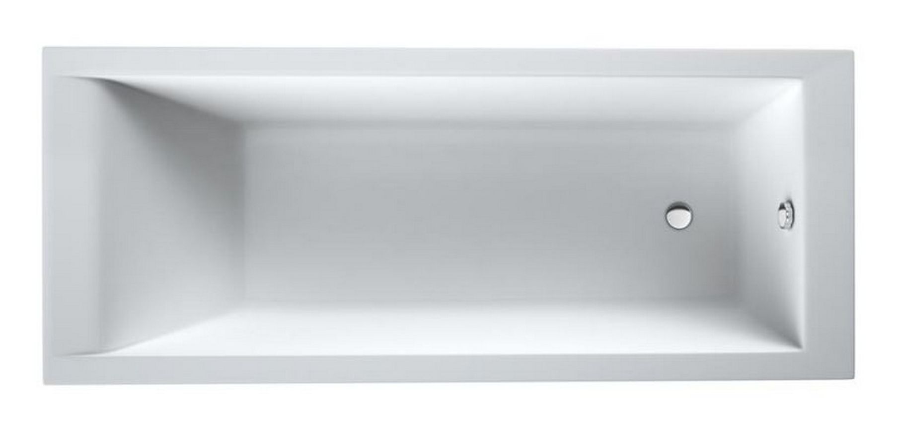 Schedline Maio Rechteckige Badewanne 140x70 cm weiß 3WST.M2P-14070