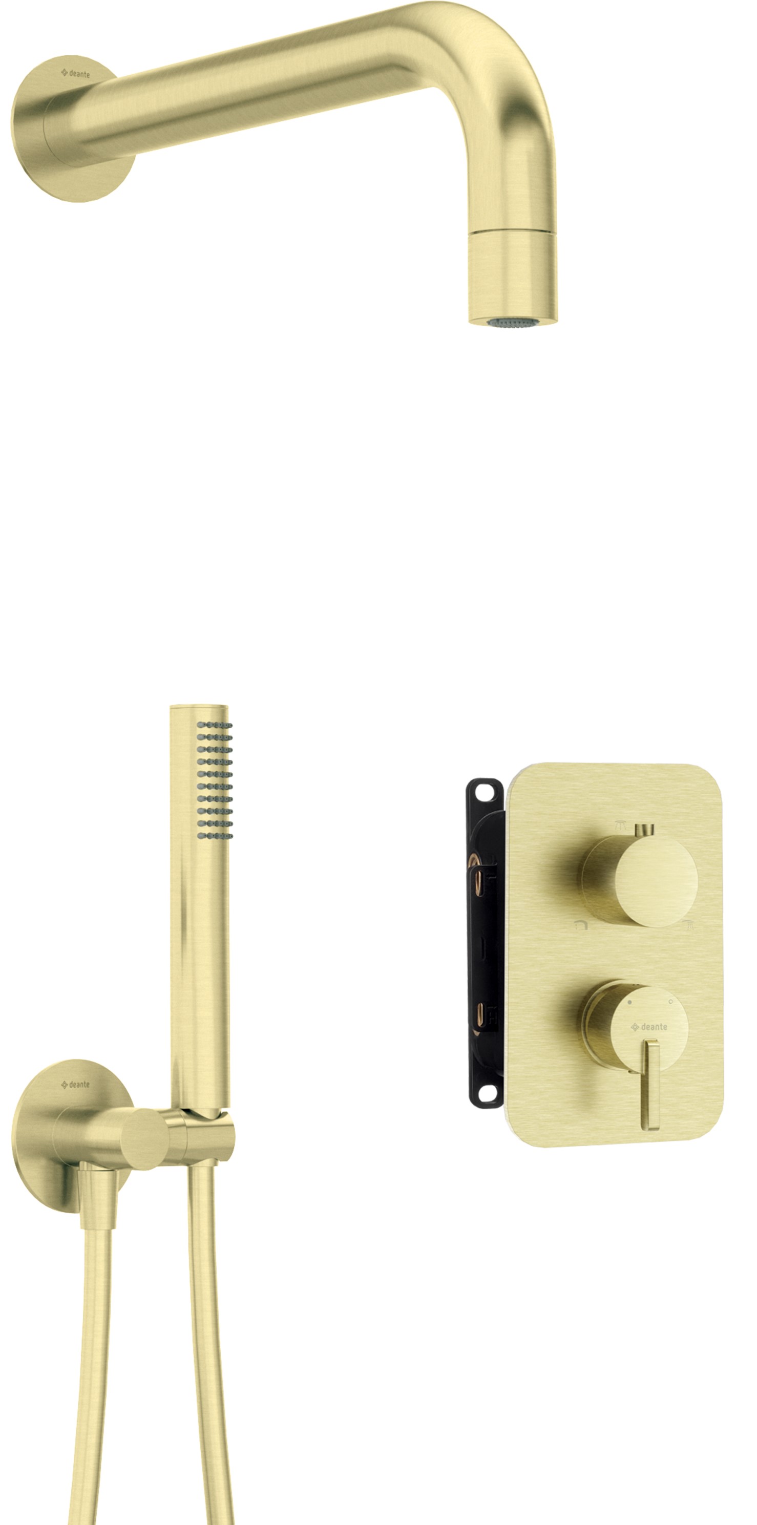 Deante Silia Duschset Unterputz gold BXYZRQSM