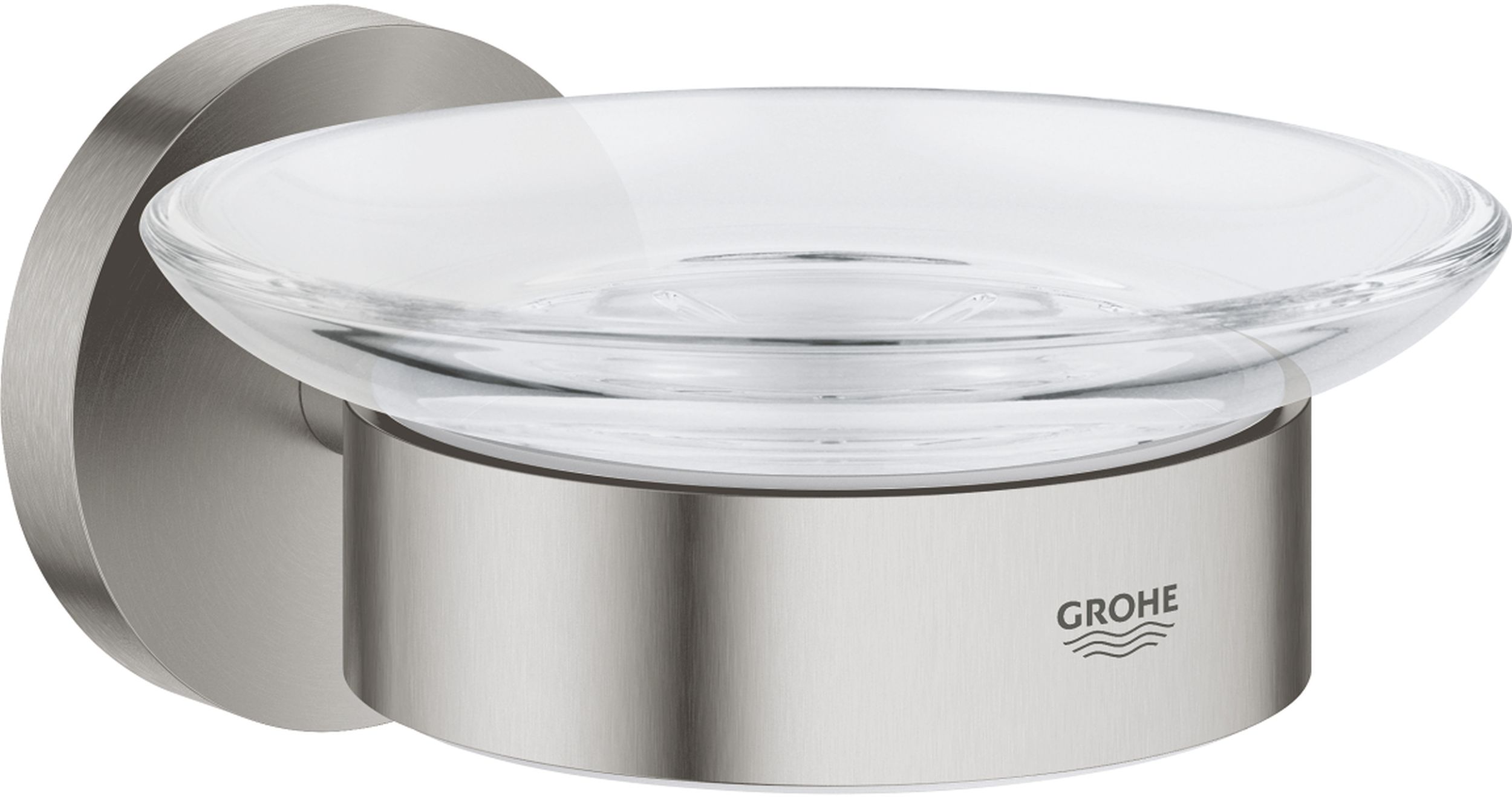 Grohe Essentials Seifenschale Wand stahl-transparent 40444DC1