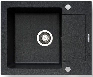 Pyramis Mido Granitspüle 79x50 cm schwarz 070089001