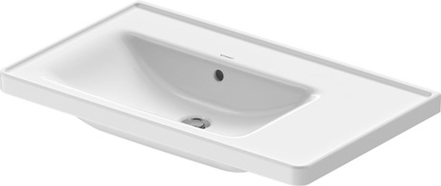 Duravit D-Neo Waschbecken 80x48 cm rechteckig Möbel weiß glanz 2369800060