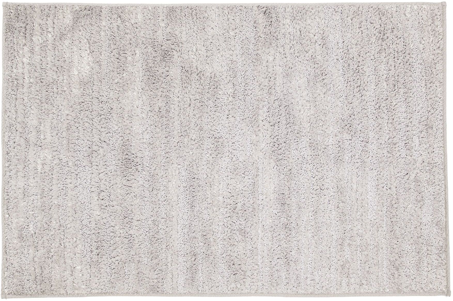 Kleine Wolke Glow Badteppich 120x70 cm rechteckig weiß-grau 9186158225