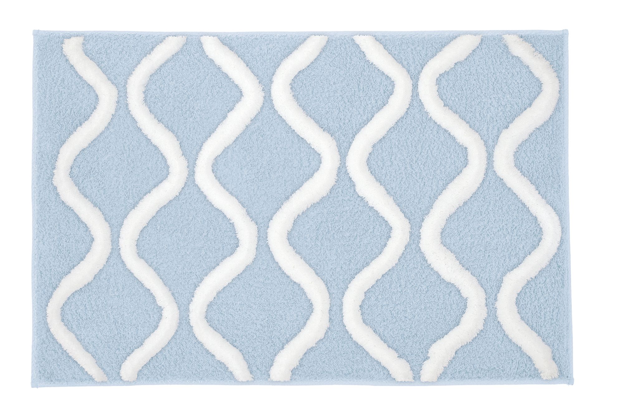Kleine Wolke Piana Badteppich 90x60 cm rechteckig blau 9180746519