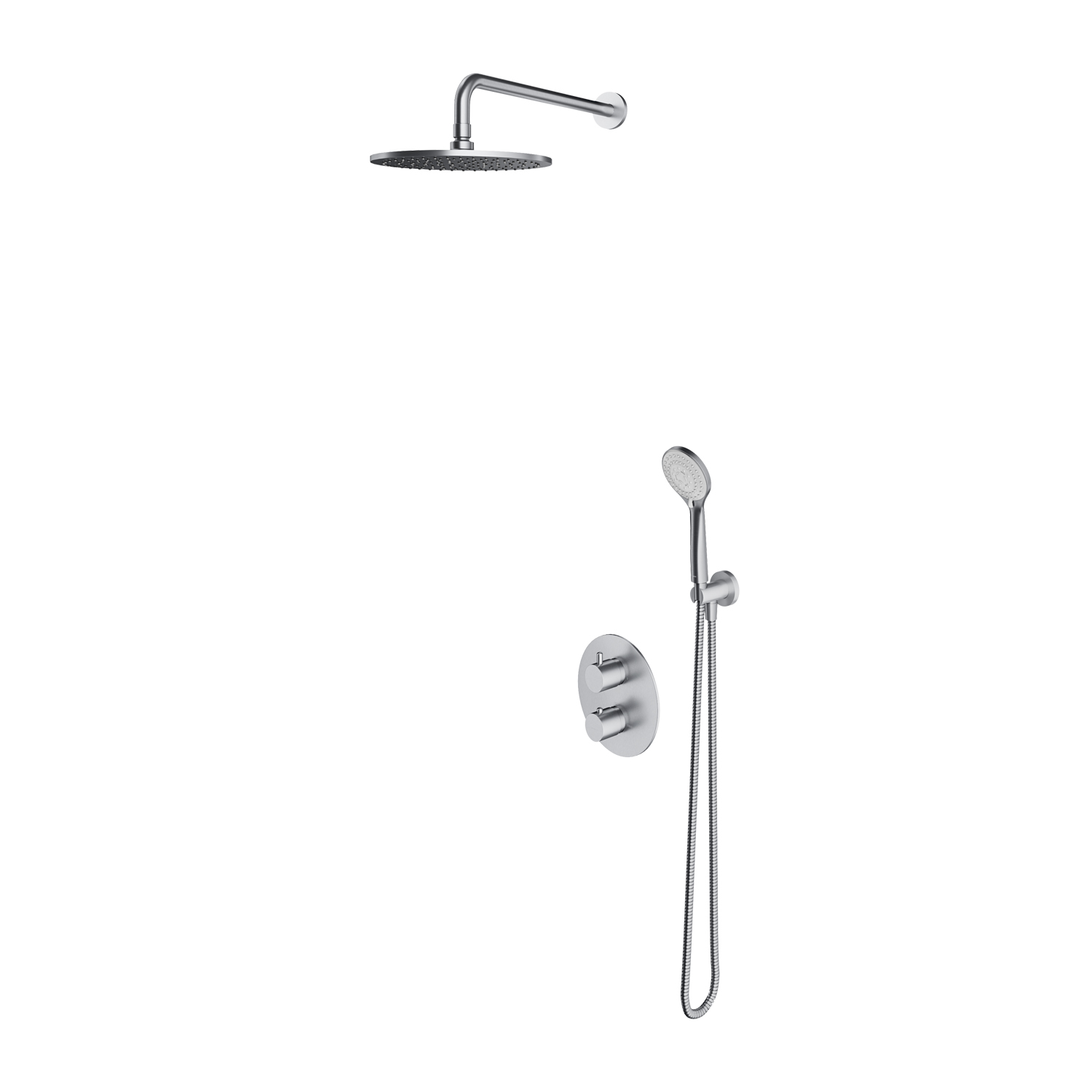 Omnires Y Duschset Unterputz mit Thermostat mit Kopfbrause || SYSYT05NI