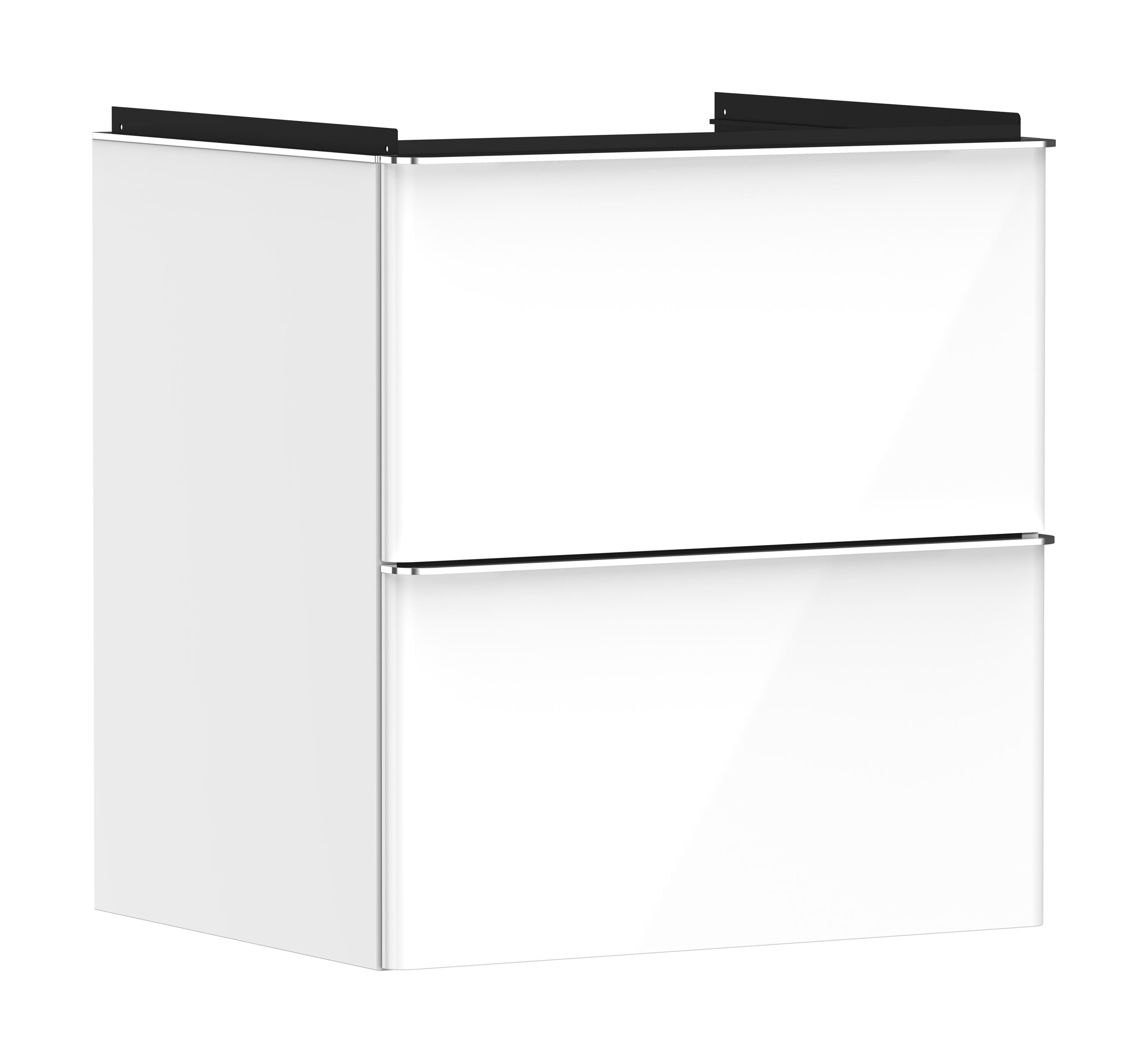 Hansgrohe Xelu Q Badschrank 58x49.5x60.5 cm Unterschrank stehend weiß-chrom 54023000