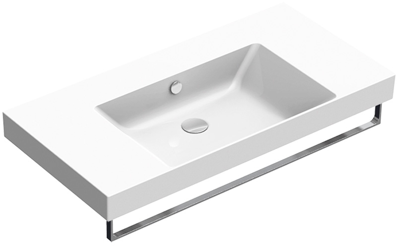 Catalano Zero Waschbecken 100x50 cm rechteckig Klassisch weiß glanz 0121010001