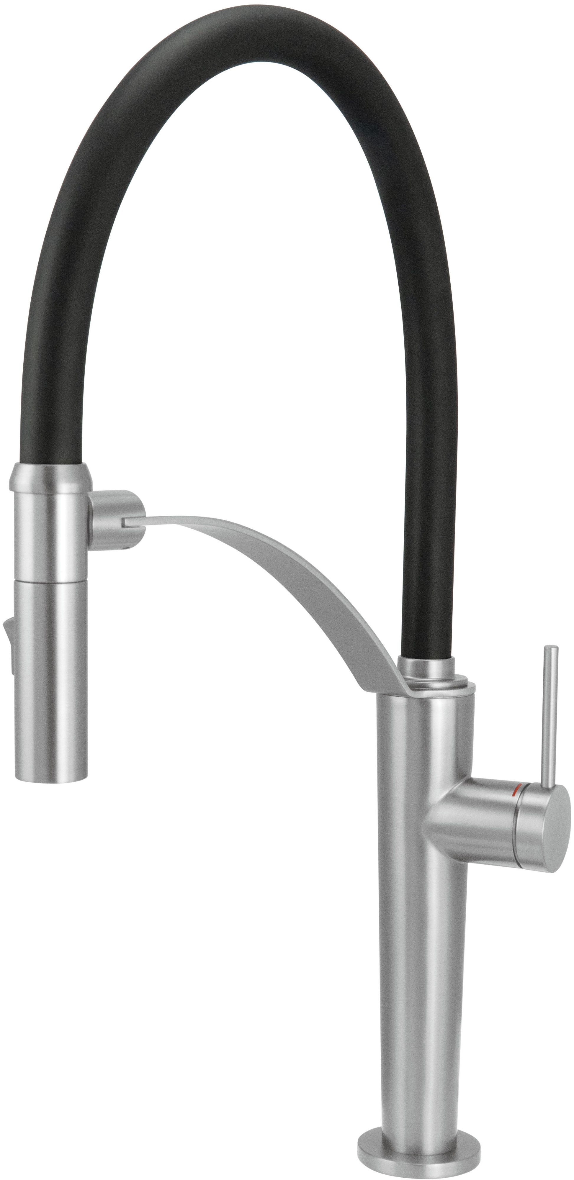 Deante Corda Küchenarmatur Stehend edelstahl-schwarz BRC_F72M
