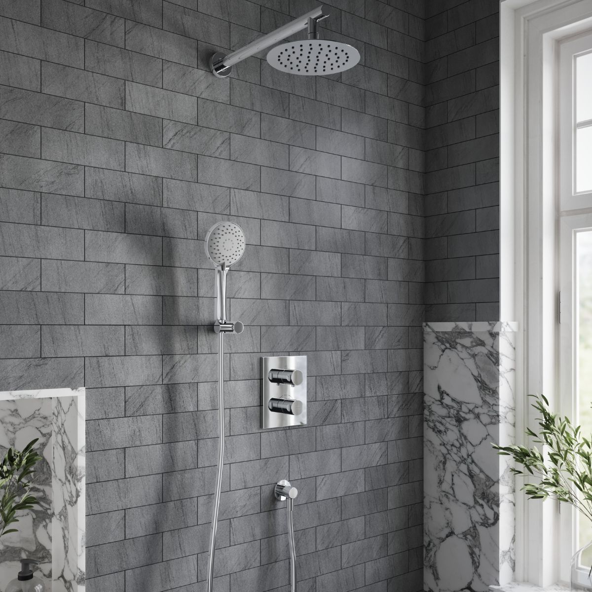Set Badewannen- und Duscharmatur Villeroy & Boch Universal Taps & Fittings TVD00065300061, Kopfbrause Villeroy & Boch Universal Showers TVC00040120061, TVD00065100000, TVC00045800061, TVC00045351061, TVC00045600061, TVS10900300061, TVC00003500061