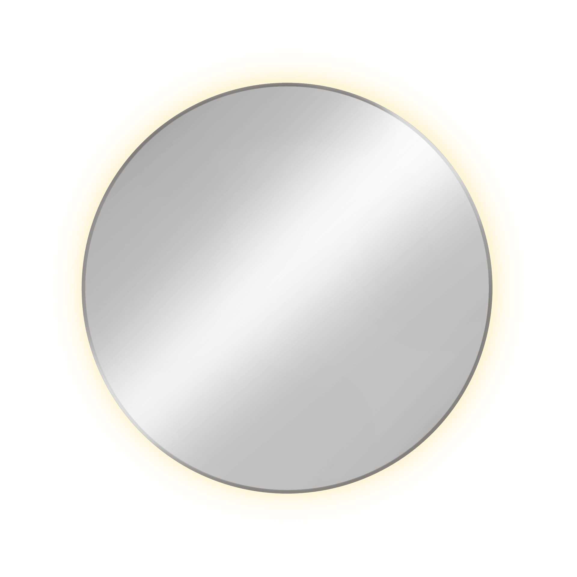 Baltica Design Tiny Border Bright Spiegel 70x70 cm rund mit Beleuchtung silber 5904107910697
