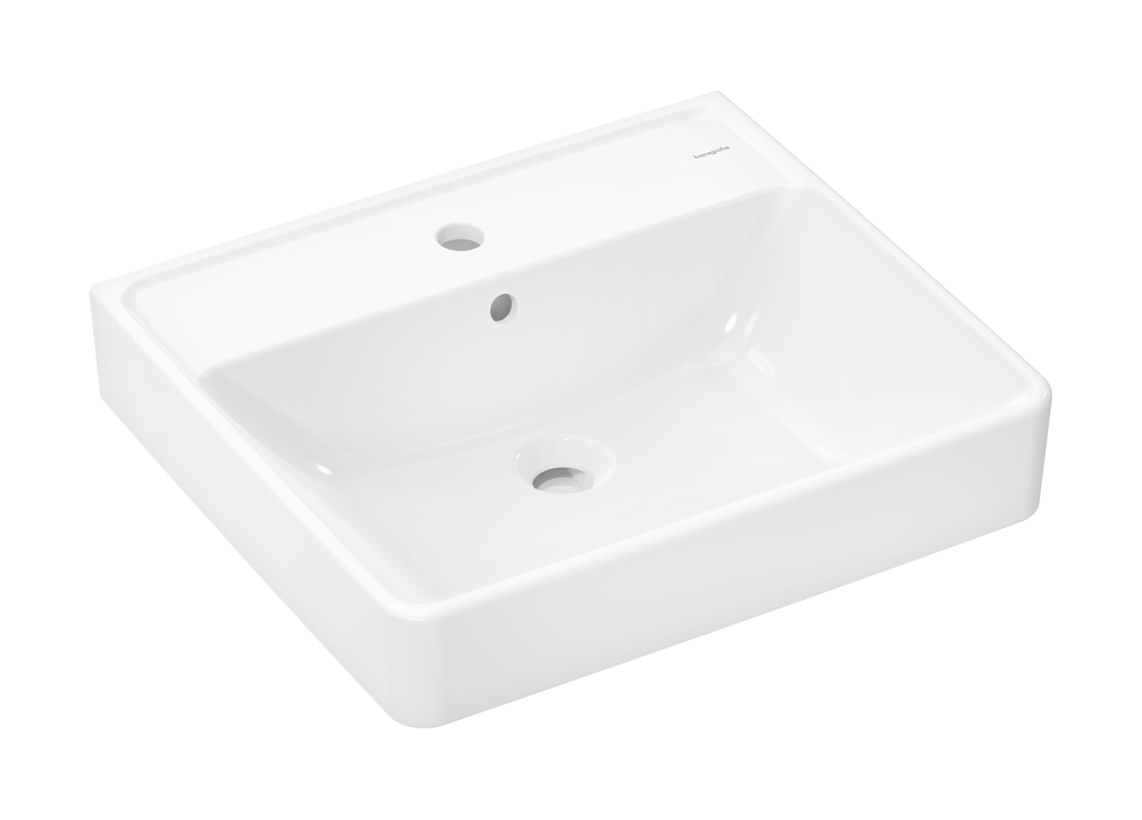 Hansgrohe Xanuia Q Waschbecken 55x48 cm rechteckig Klassisch weiß glanz 60132450