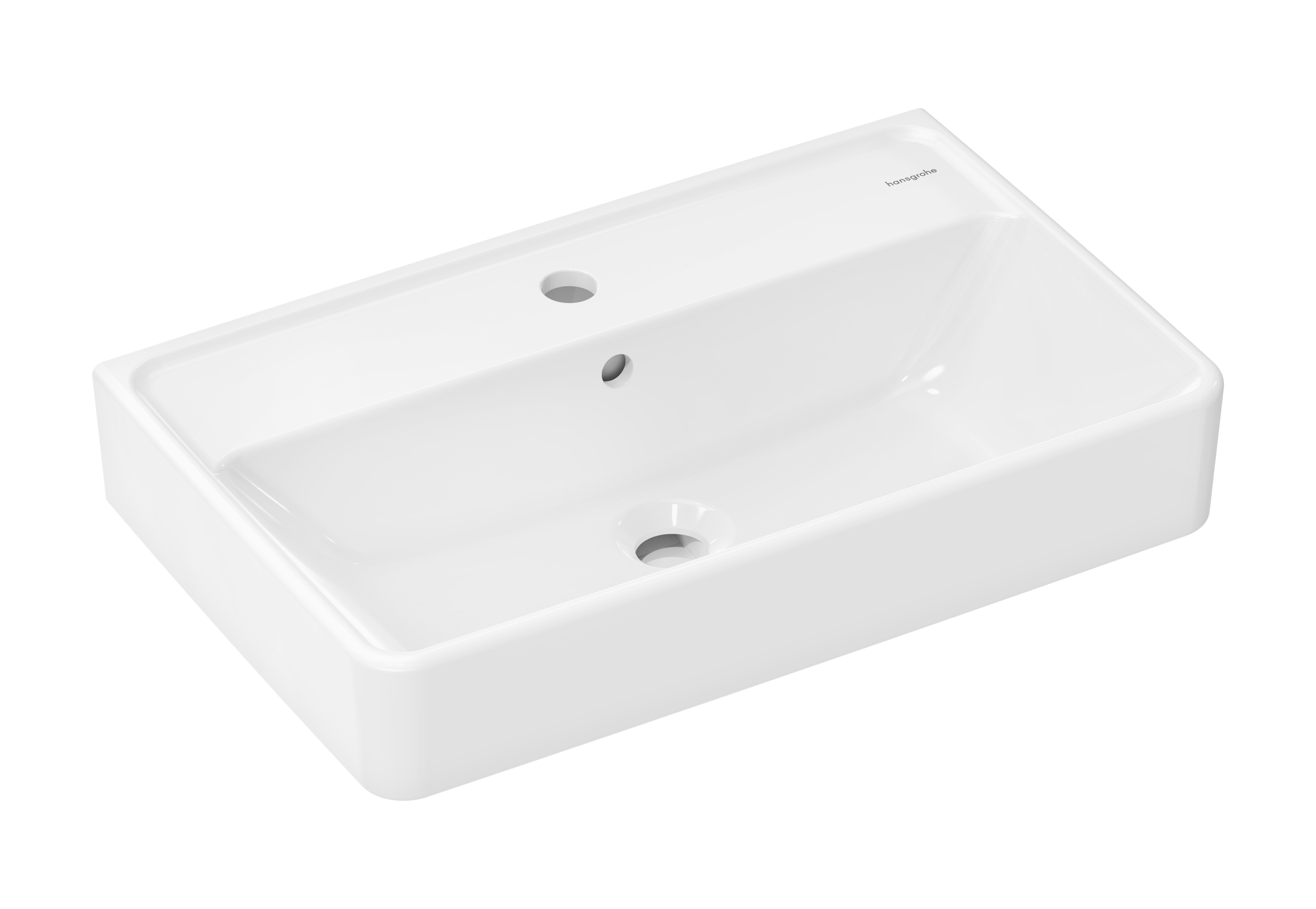 Hansgrohe Xanuia Q Waschbecken 60x37 cm rechteckig Klassisch weiß glanz 60213450