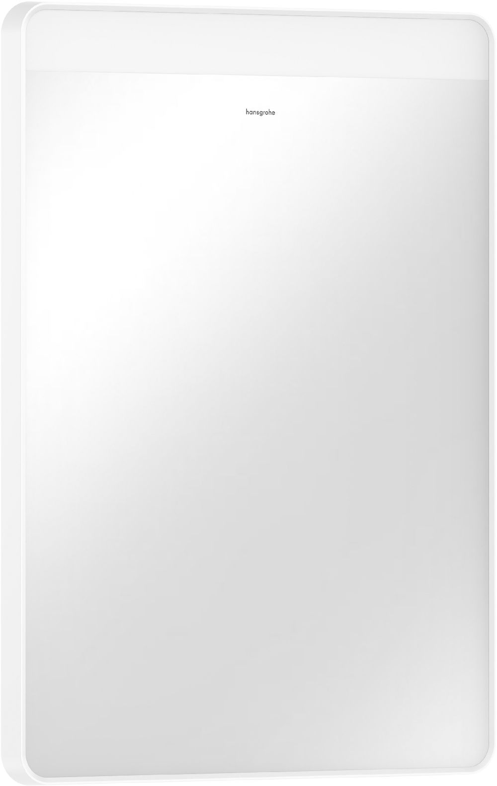 Hansgrohe Xarita Lite Q Spiegel 50x70 cm rechteckig mit Beleuchtung mit Spiegelheizung weiß 54969700