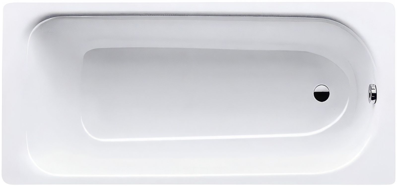 Kaldewei Eurowa Rechteckige Badewanne 160x70 cm weiß 119700010001