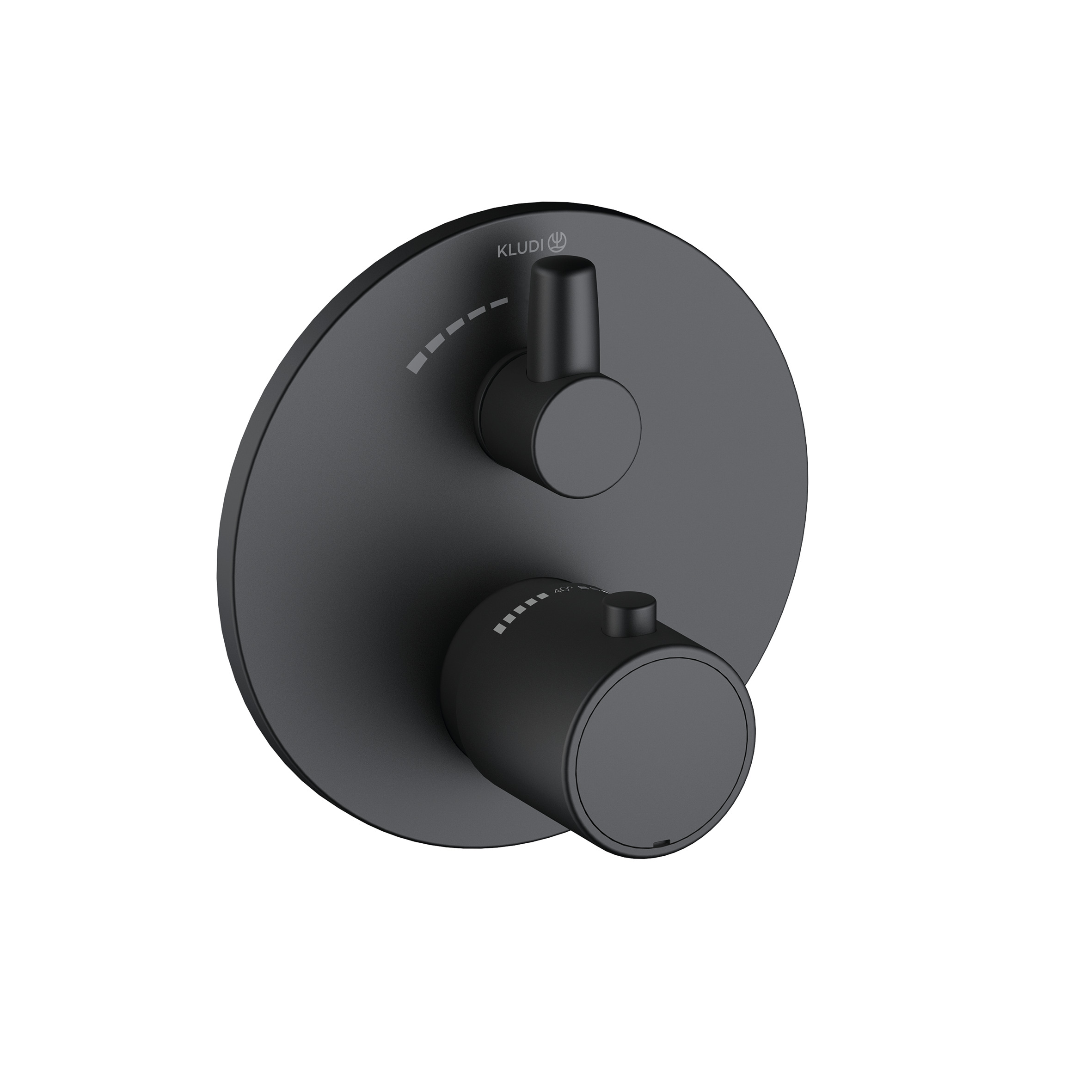 Kludi Zenta SL Duscharmatur Unterputz mit Thermostat schwarz 388853945