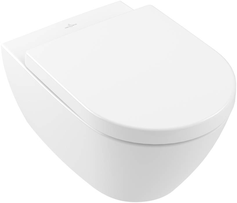 Villeroy & Boch Subway 2.0 miska WC z deską wolnoopadającą wisząca bez kołnierza biały połysk 5614HRR1