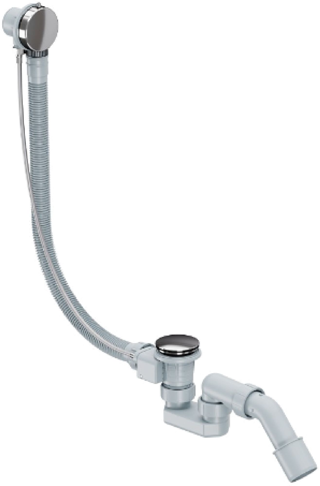 Excellent Simple Siphon mit Überlauf chrom ARIN.3180CR