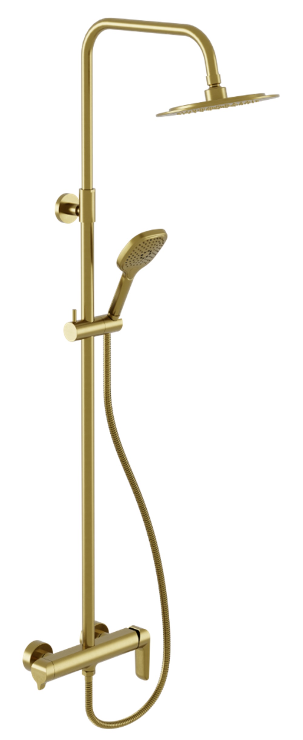 Excellent Clever 2.0 duschset Wand mit Regenbrause gold AREX.4181GB