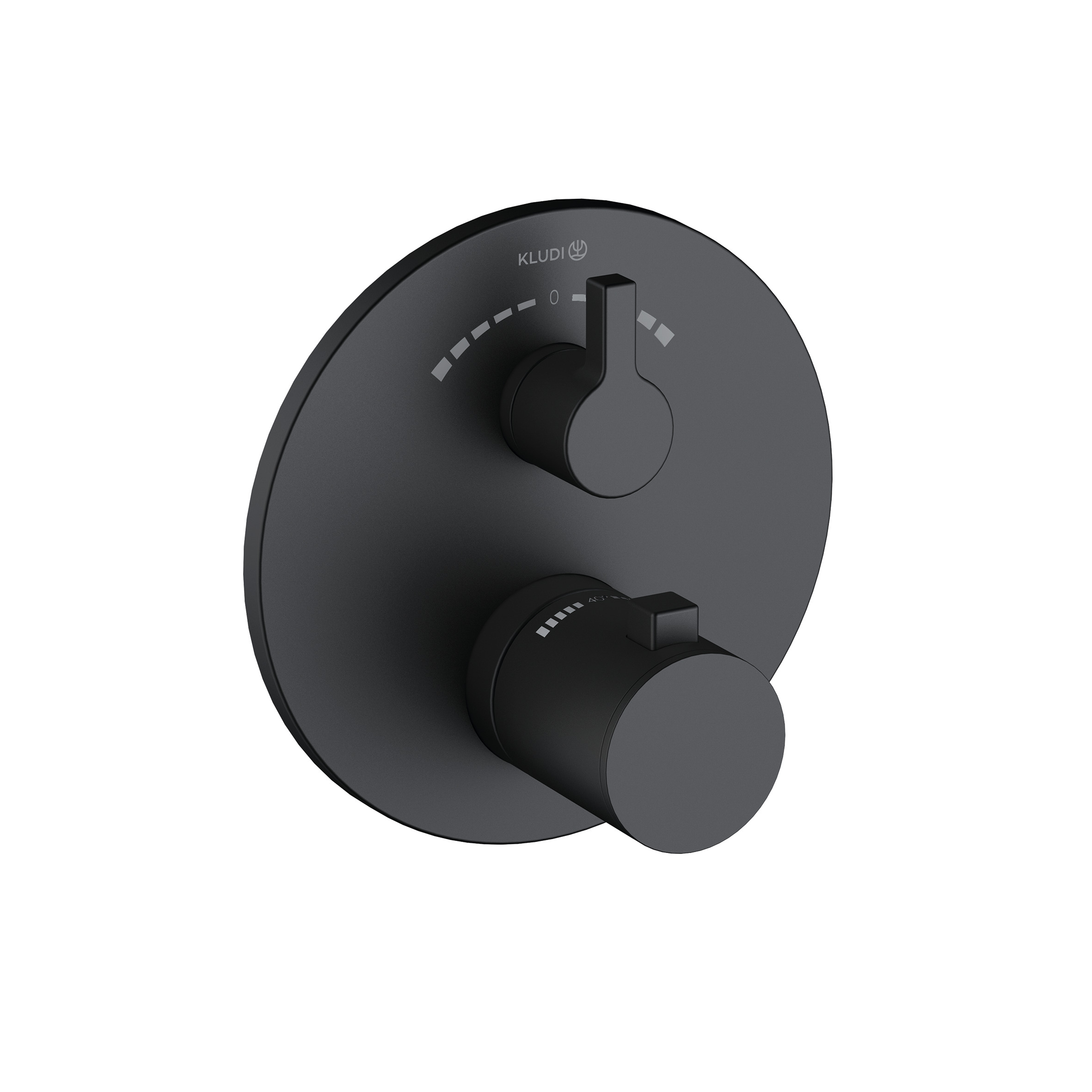 Kludi Nova Fonte Puristic Badewannen- und Duscharmatur Unterputz mit Thermostat schwarz 208103915