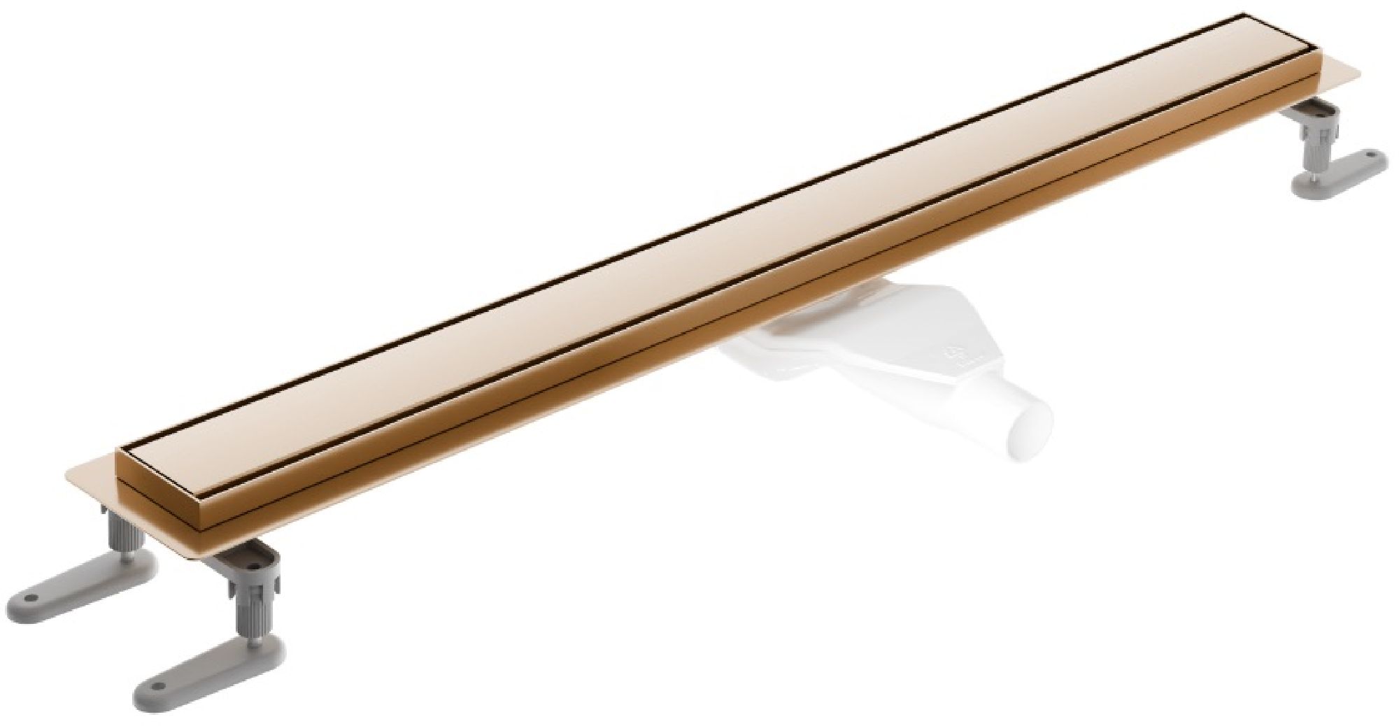 Excellent Stilio Linearablauf mit Rost 60 cm kupferrot INEX.1515.600.R.CB