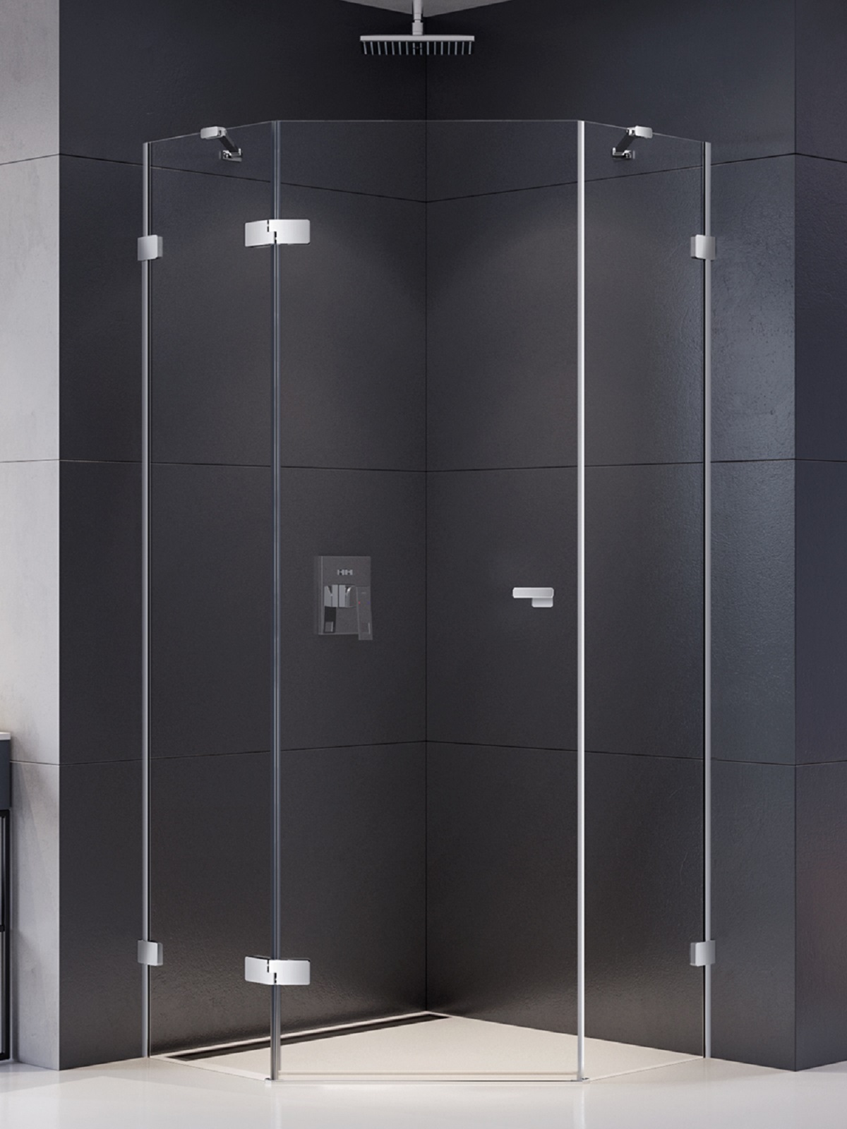 New Trendy Eventa Duschkabine 90x90 cm chrom Glanz/durchsichtiges Glas EXK-4613