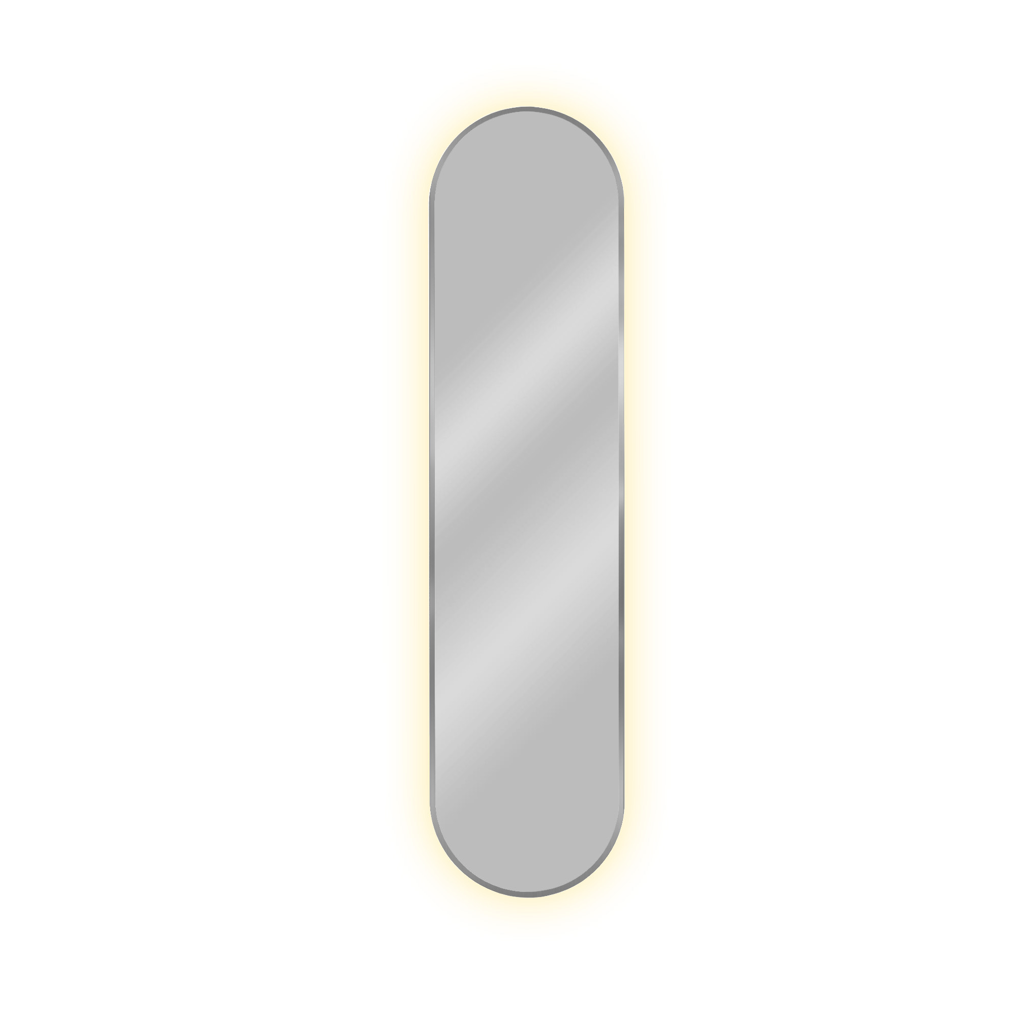 Baltica Design Tiny Border Pastille Spiegel 50x100 cm oval mit Beleuchtung silber 5904107926193