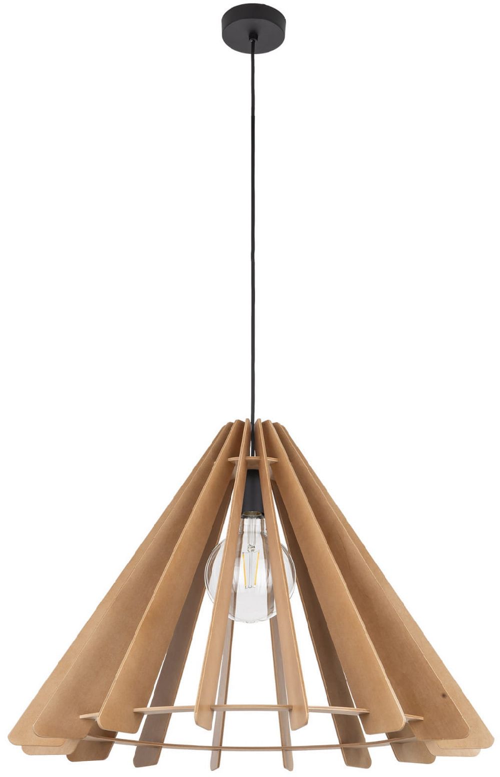 TK Lighting Eris Pendelleuchte 1x15 W braun 6586