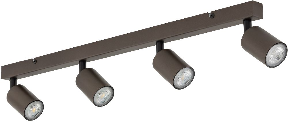 TK Lighting Top Deckenlampe 4x10 W braun 6182
