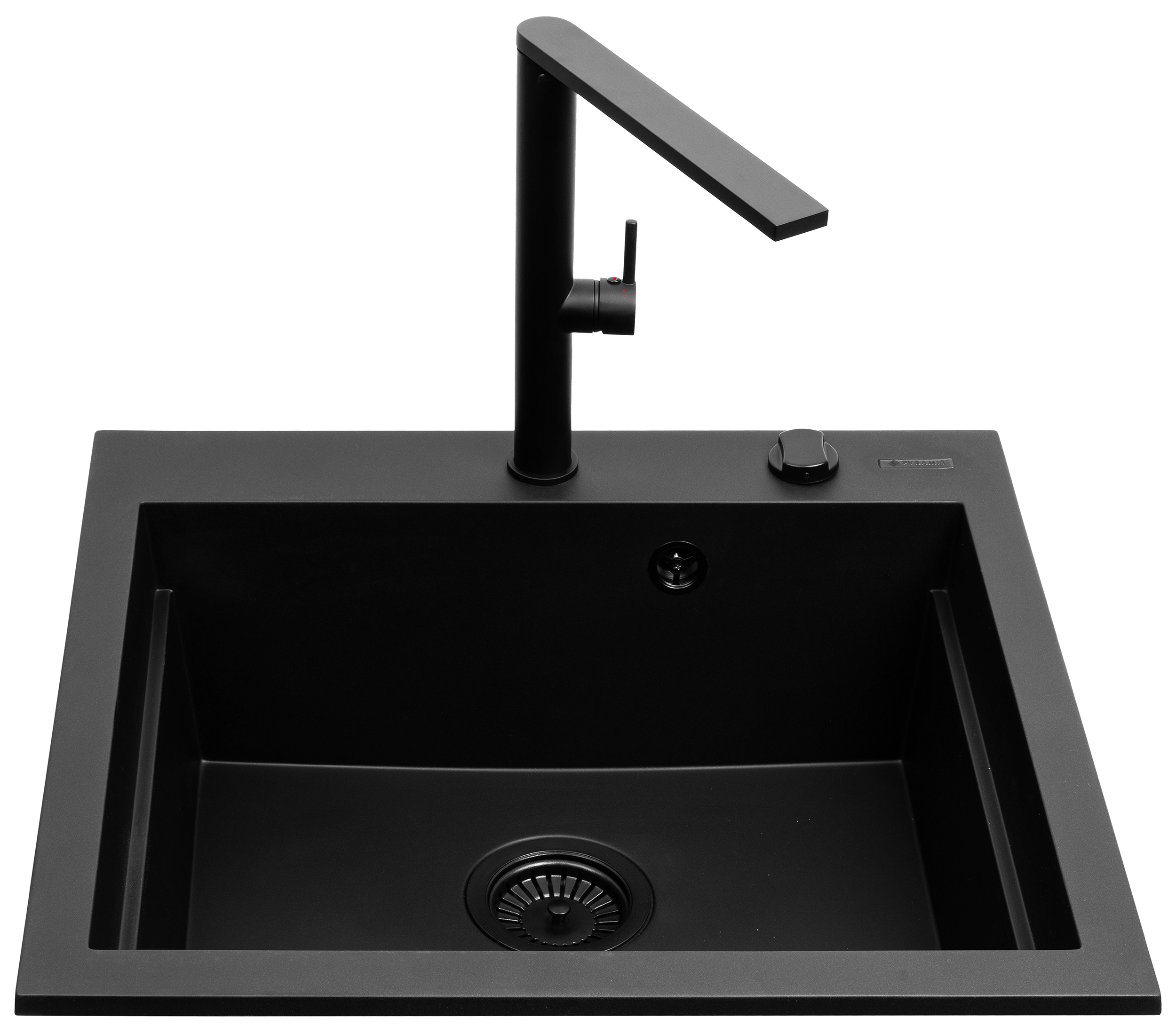 Pyramis Siros Küchenspüle mit Armatur schwarz/schwarz 070169002BT