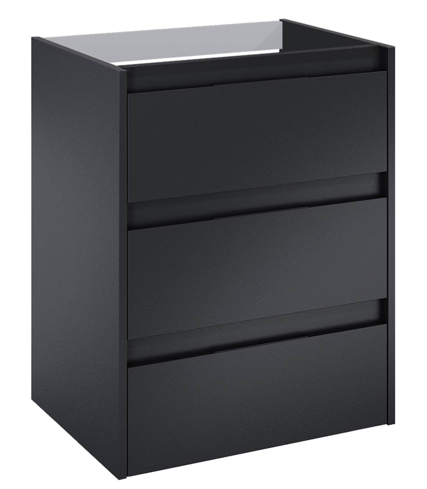Roca Alpine Badschrank 58.5x45.2x74 cm Unterschrank hängend schwarz A857866532