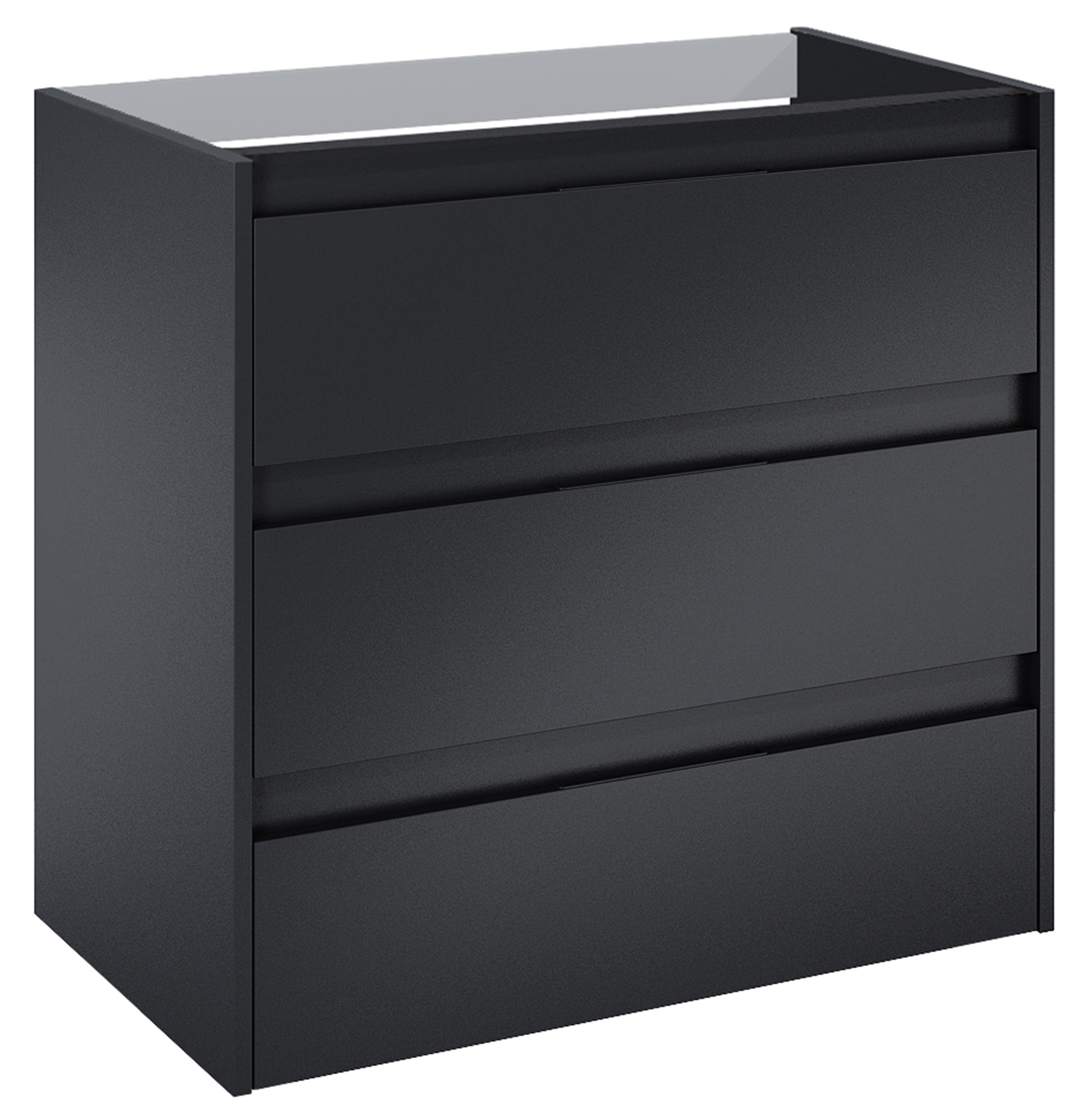 Roca Alpine Badschrank 78.5x45.2x74 cm Unterschrank hängend schwarz A857868532
