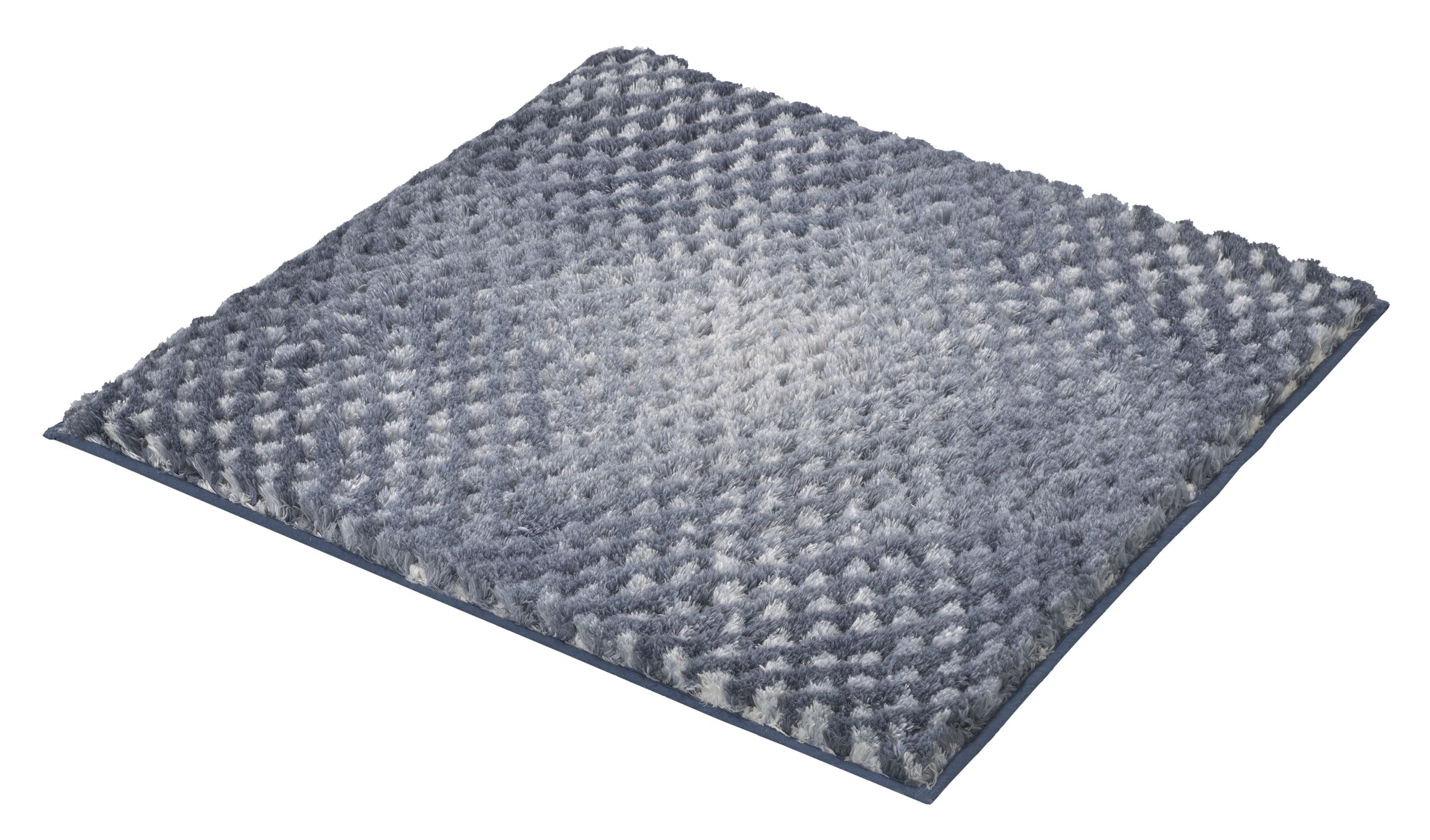 Kleine Wolke Cory Badteppich 60x60 cm quadratisch blau 9121750135