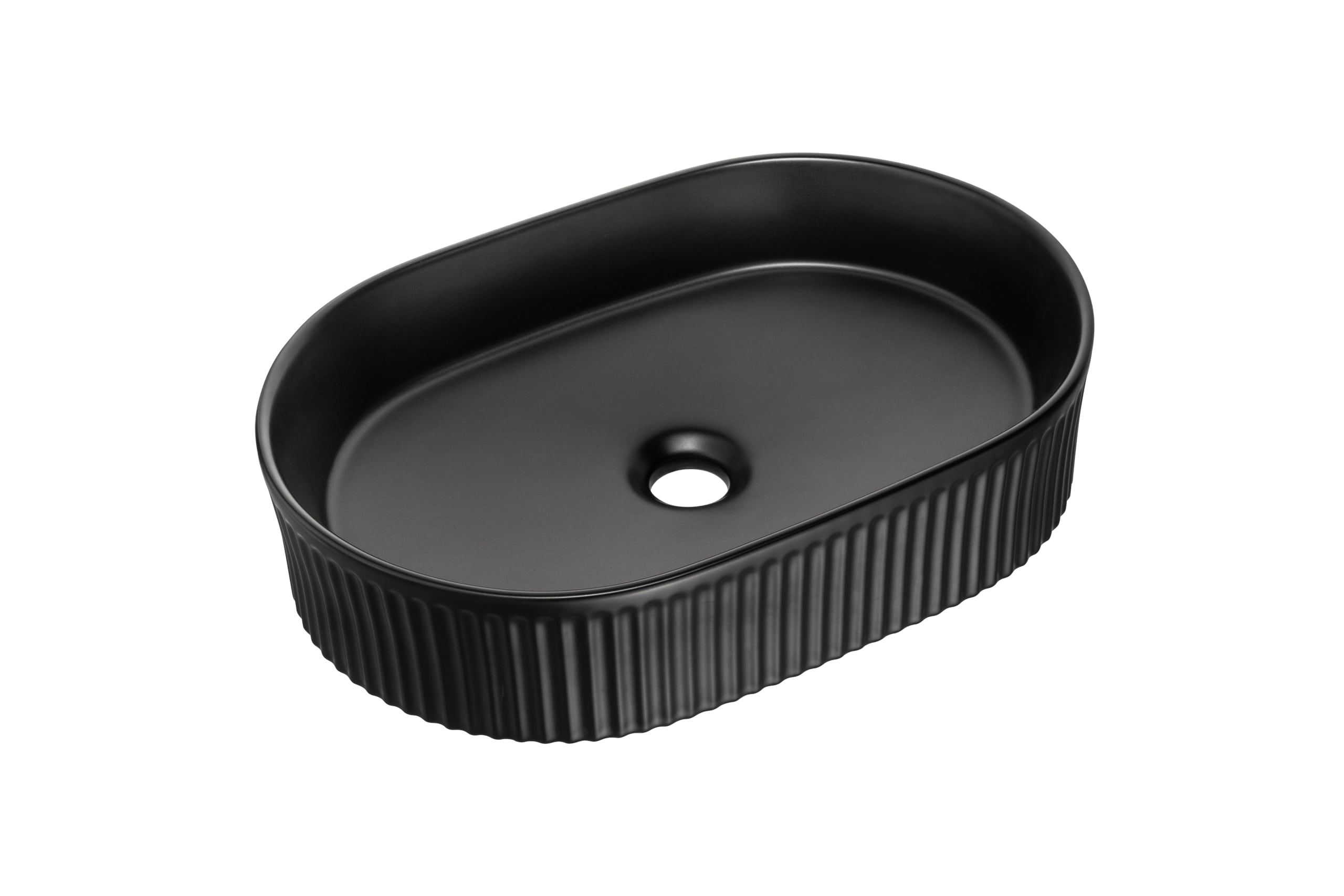 Comad Beyond Waschbecken 48x32.5 cm oval Aufsatzwaschbecken schwarz matte BEYOND 5 BLACK ( E-6564 )