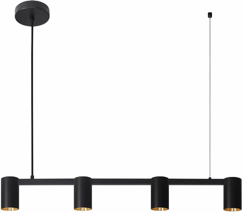 Goldlux Maribel Pendelleuchte 4x12 W schwarz 326171