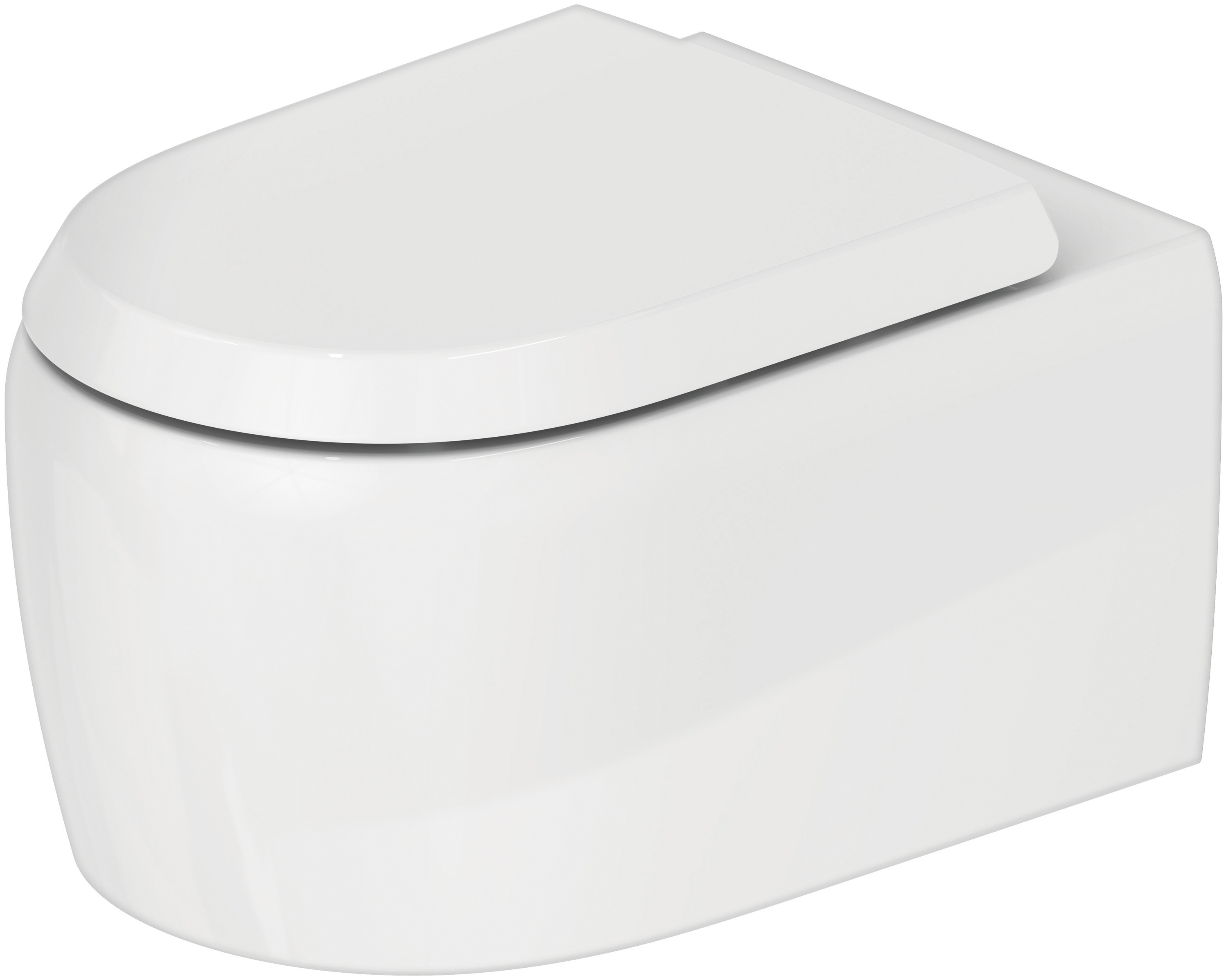 Duravit Qatego WC-Becken hängend Spülrandlos weiß Glanz 2583090000
