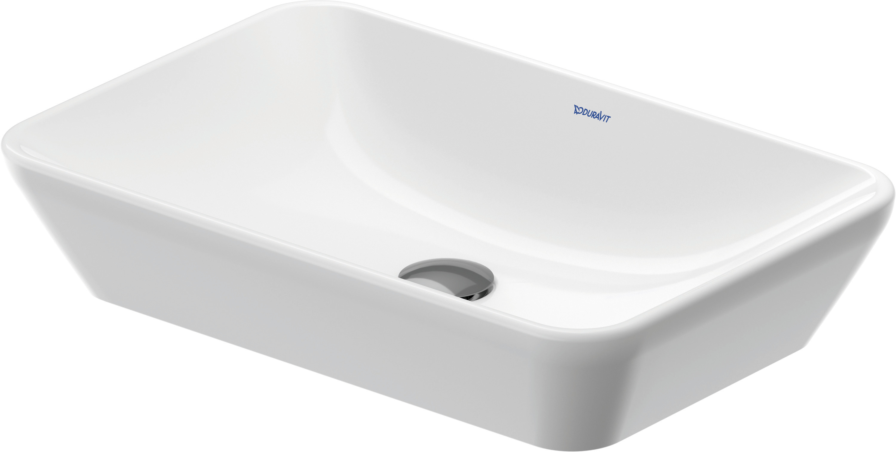 Duravit D-Neo Waschbecken 60x40 cm rechteckig Aufsatzwaschbecken weiß glanz 2397600070