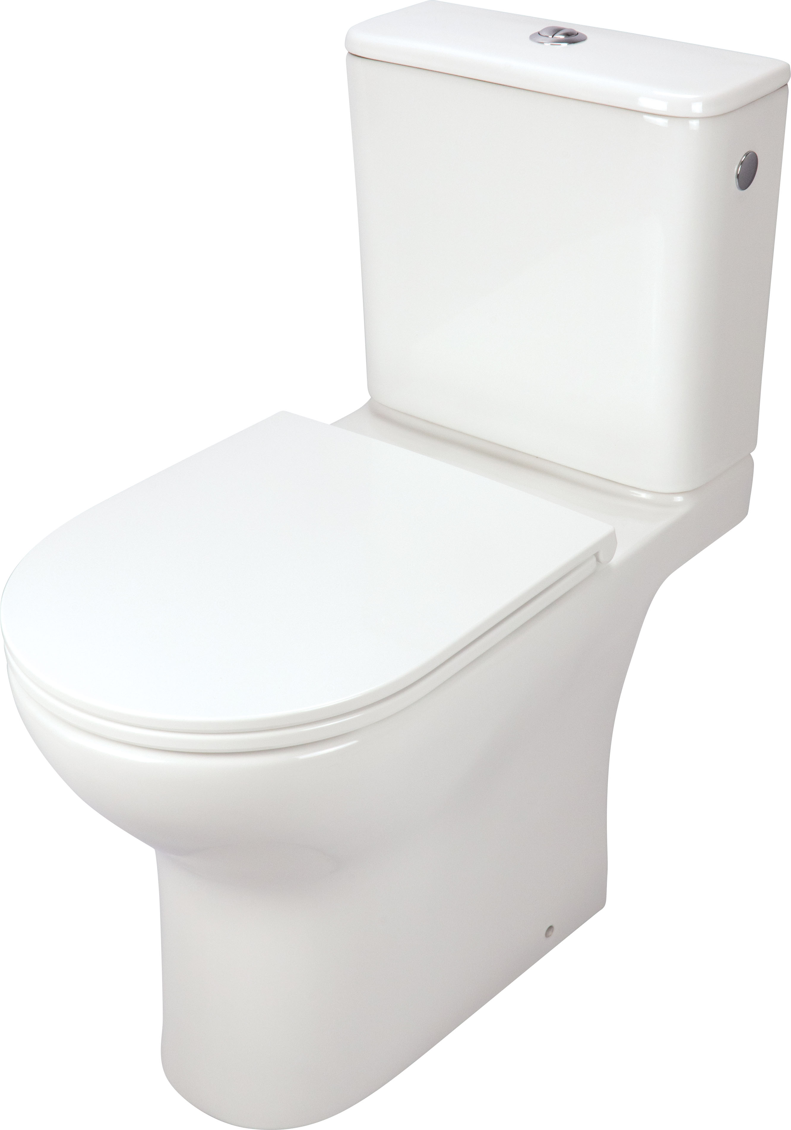 Deante Jaśmin WC-Kompakt mit WC-Sitz mit Wirbelspülung weiß CDJD6RPS