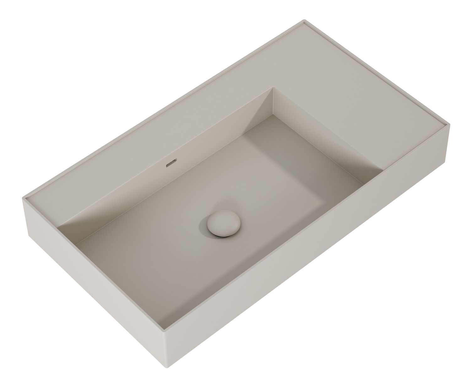 Elita Level Waschbecken 80.5x45.5 cm rechteckig Klassisch braun/beige matte RE041461177020