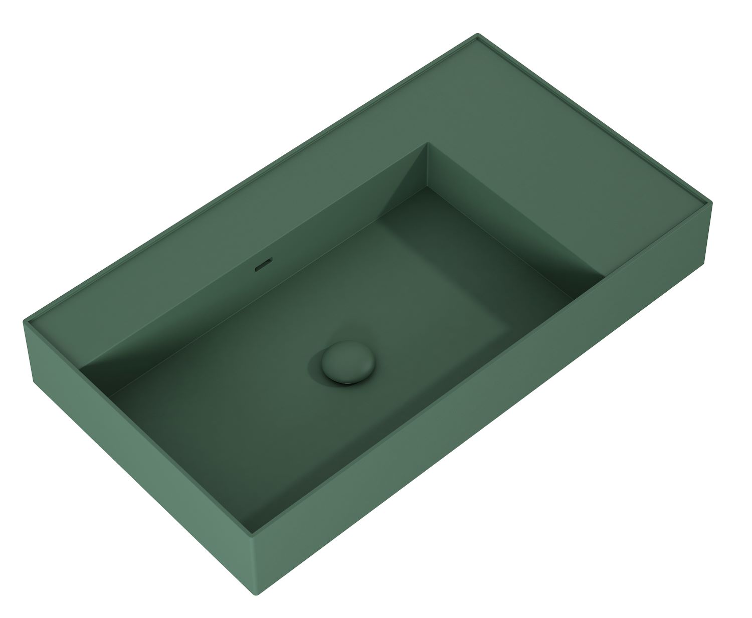 Elita Level Waschbecken 80.5x45.5 cm rechteckig Klassisch grün matte RE041461177010